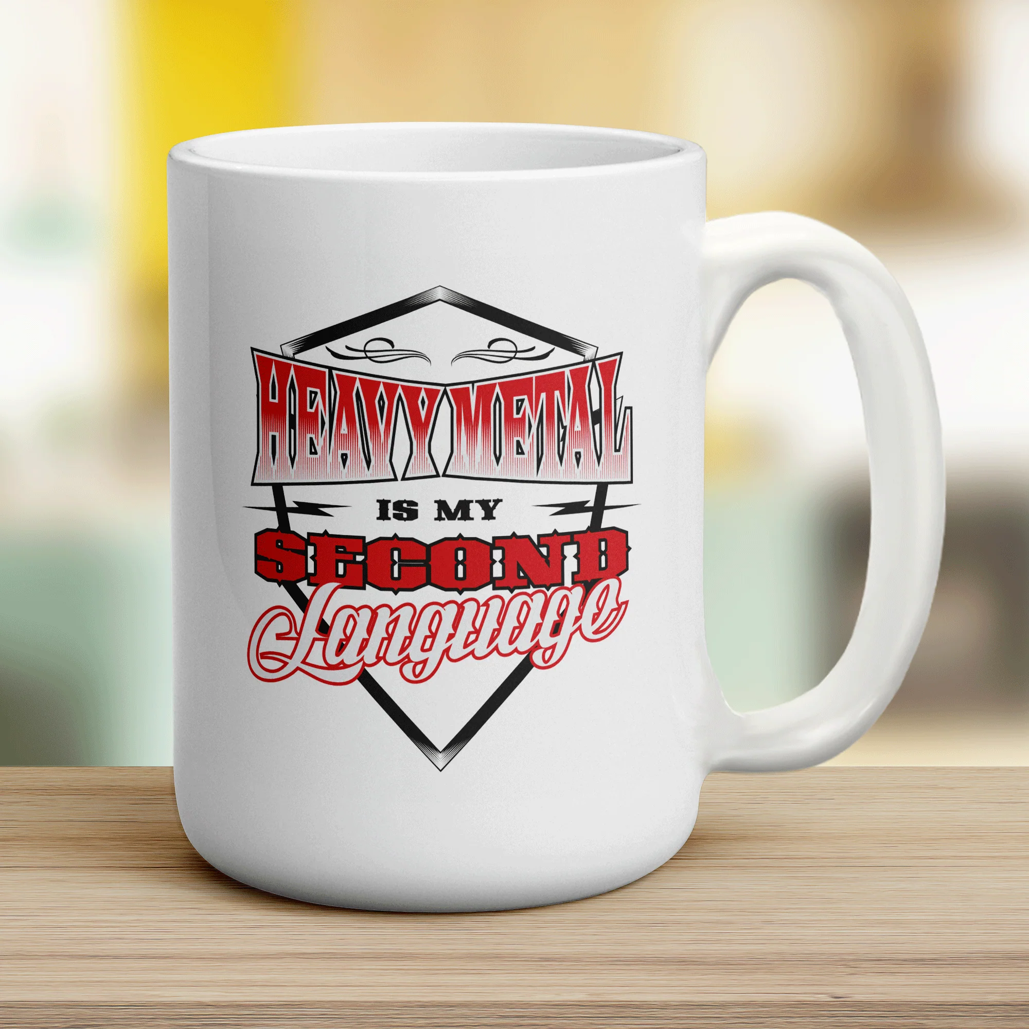 Heavy Metal is My Second Language Mug - Image 12