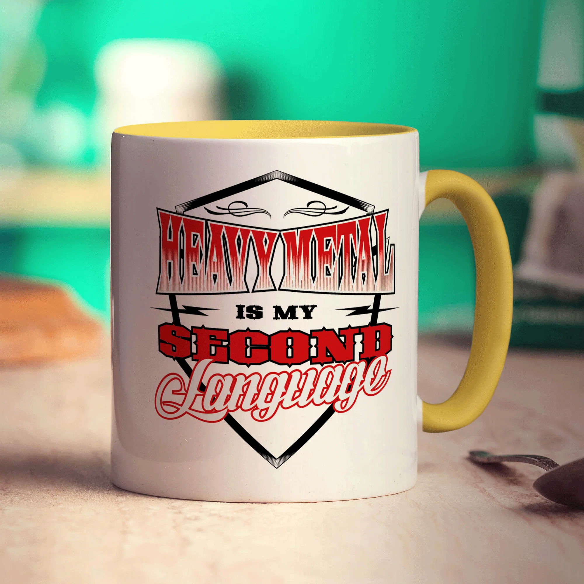 Heavy Metal is My Second Language Mug - Image 5