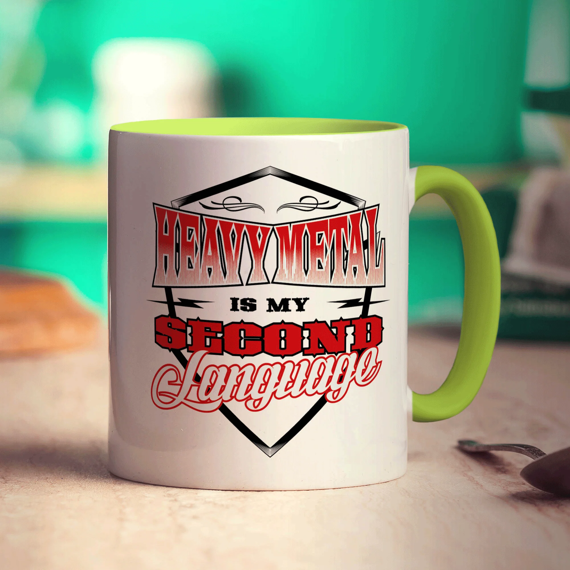 Heavy Metal is My Second Language Mug - Image 7