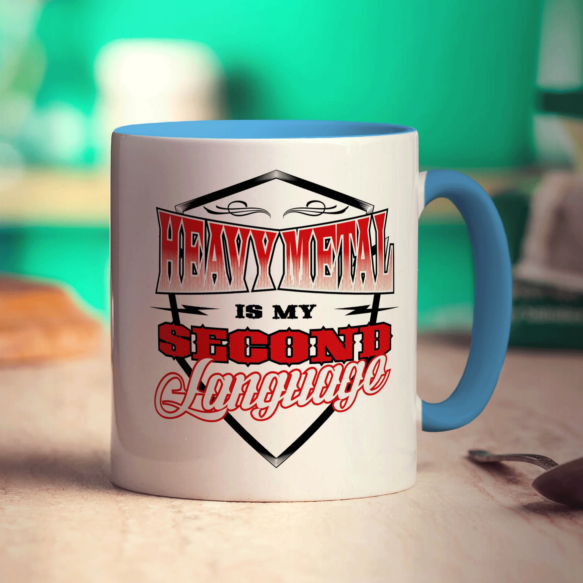 Heavy Metal is My Second Language Mug - Image 8