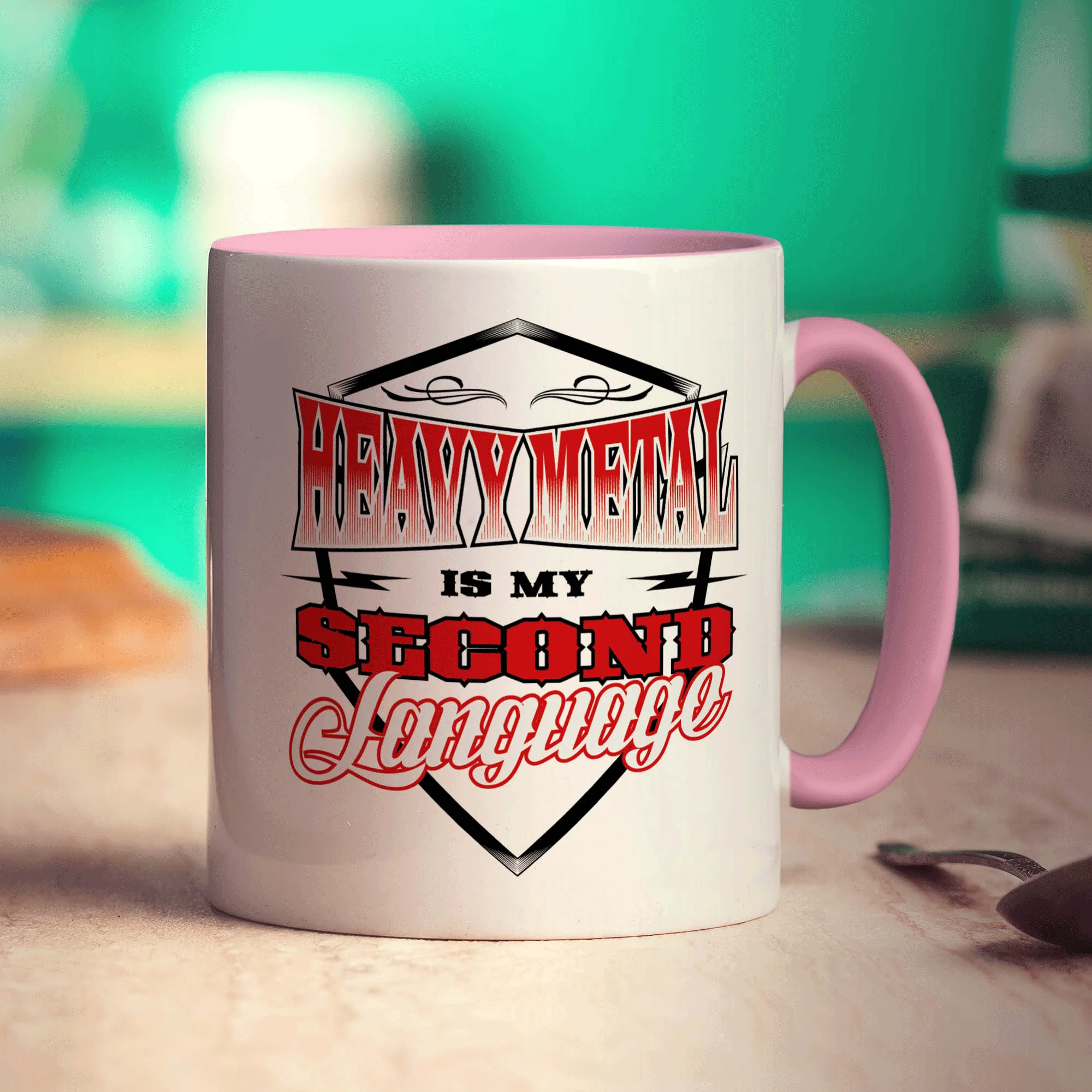 Heavy Metal is My Second Language Mug - Image 9