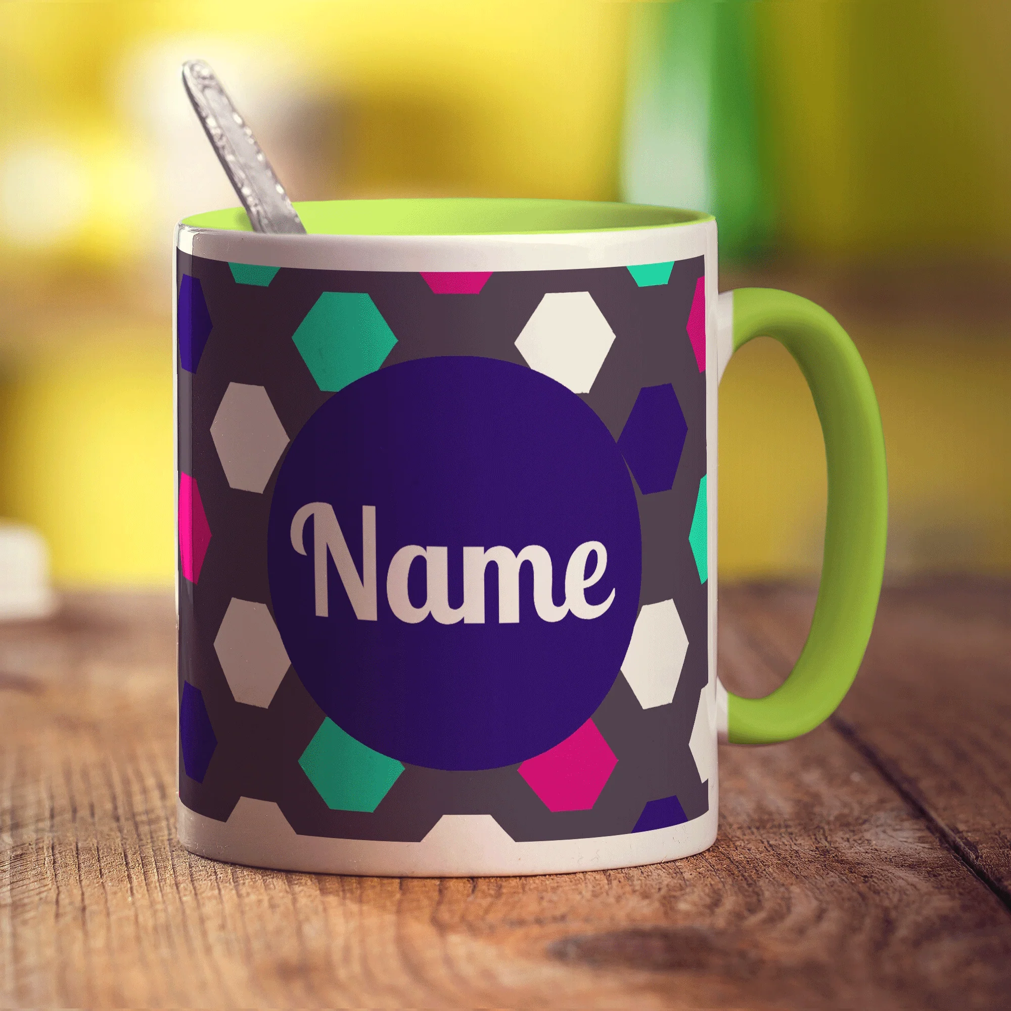 Hexagon Name Mug by Jessica Peppin - Image 11