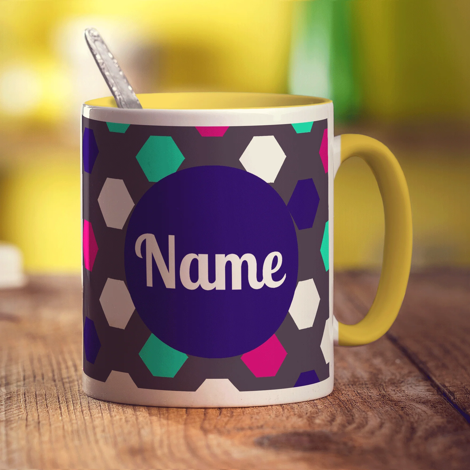 Hexagon Name Mug by Jessica Peppin - Image 9