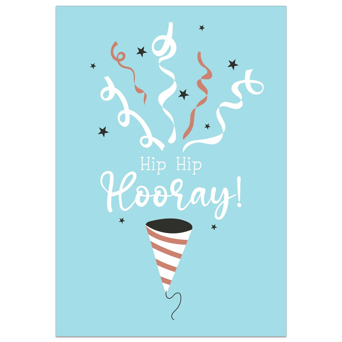 Hip Hip Hooray Party Popper Card