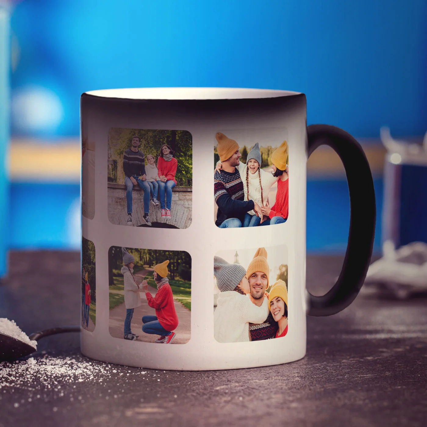 Magic Heat Sensitive Collage Mug with 10 Photos - Image 3