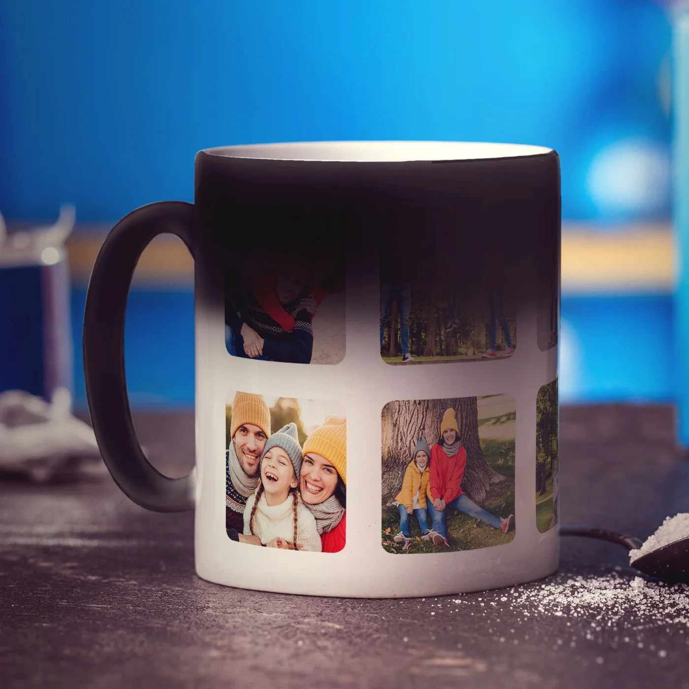 Magic Heat Sensitive Collage Mug with 10 Photos - Image 4