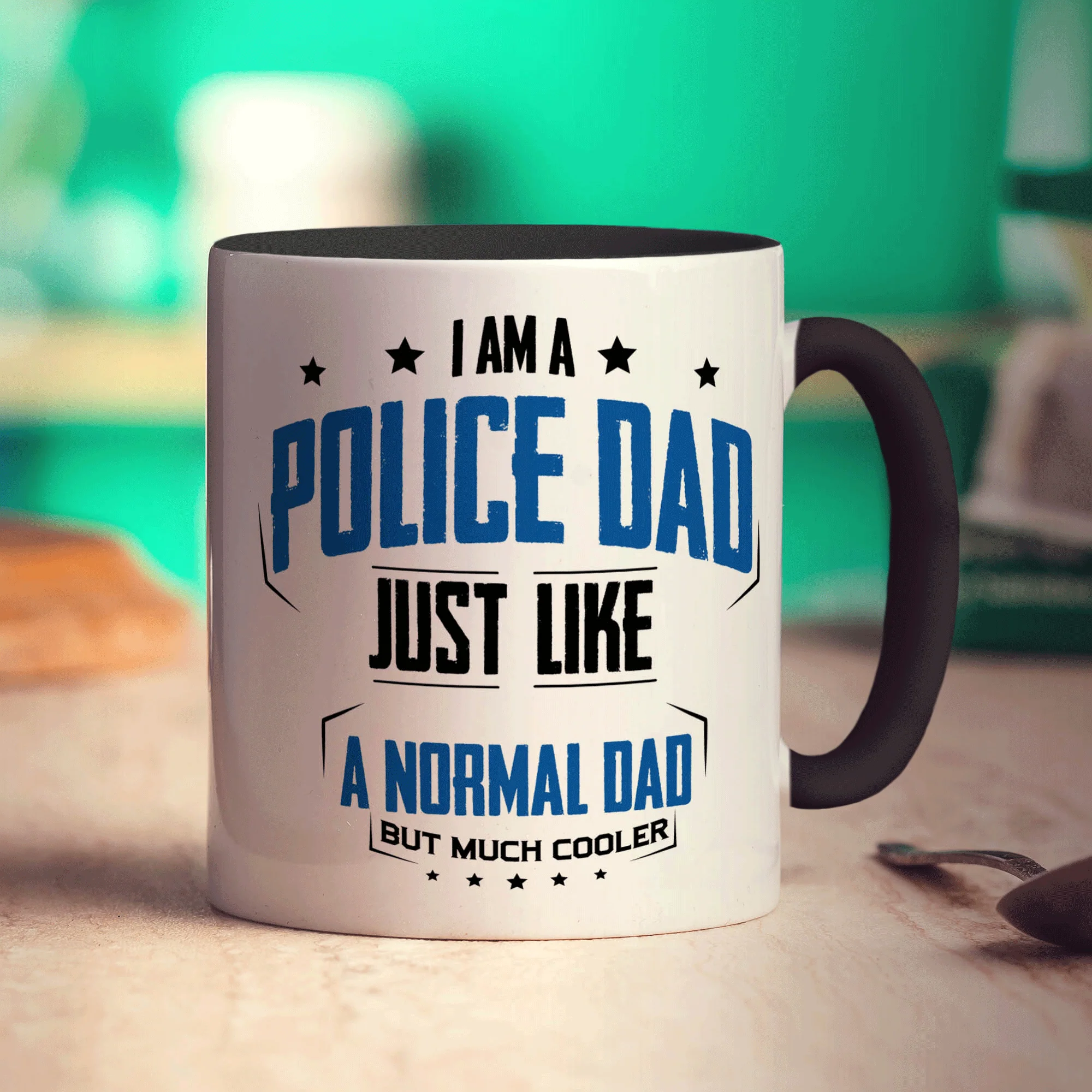 I am a Police Dad Just Like a Normal Dad But Much Cooler Mug - Image 10