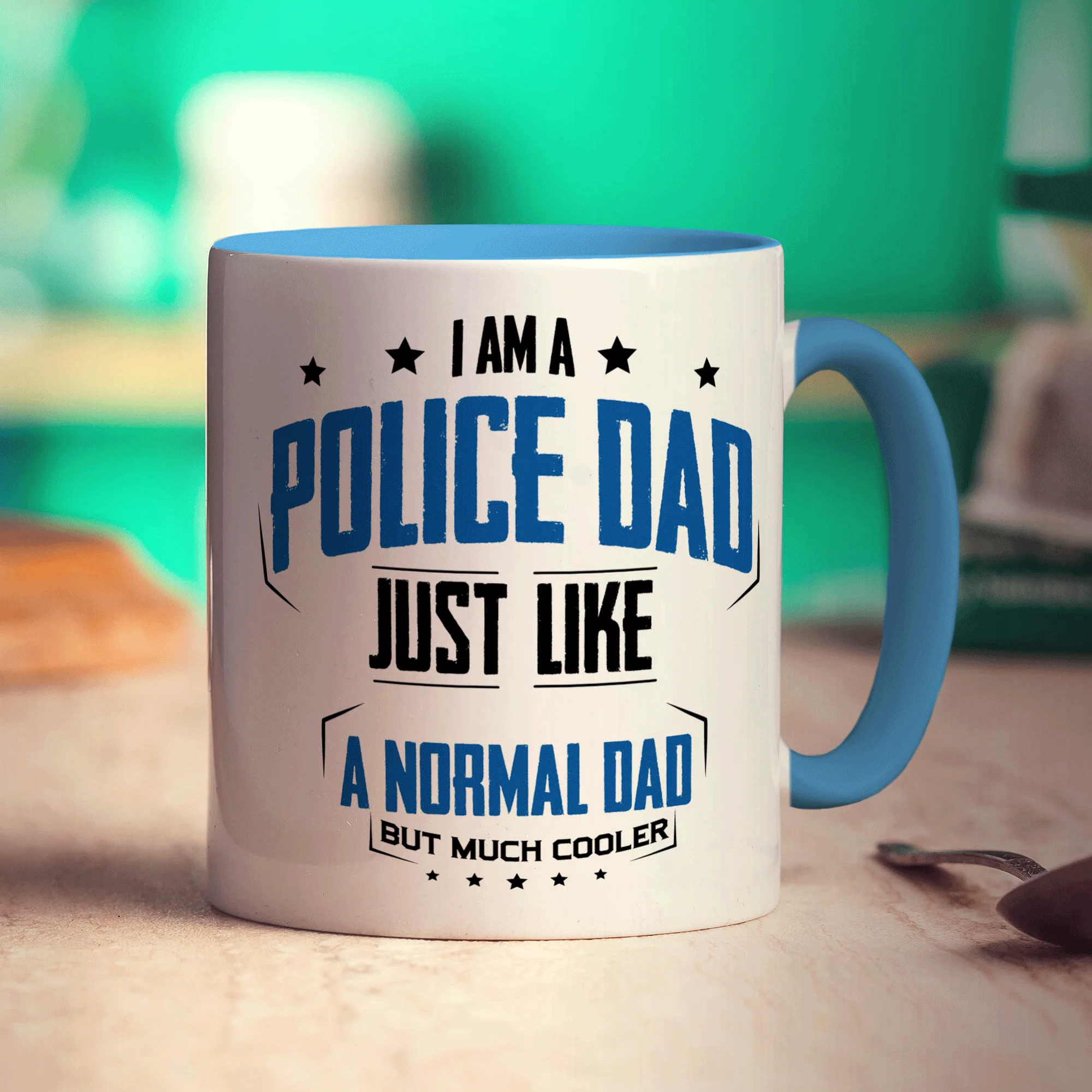 I am a Police Dad Just Like a Normal Dad But Much Cooler Mug - Image 8