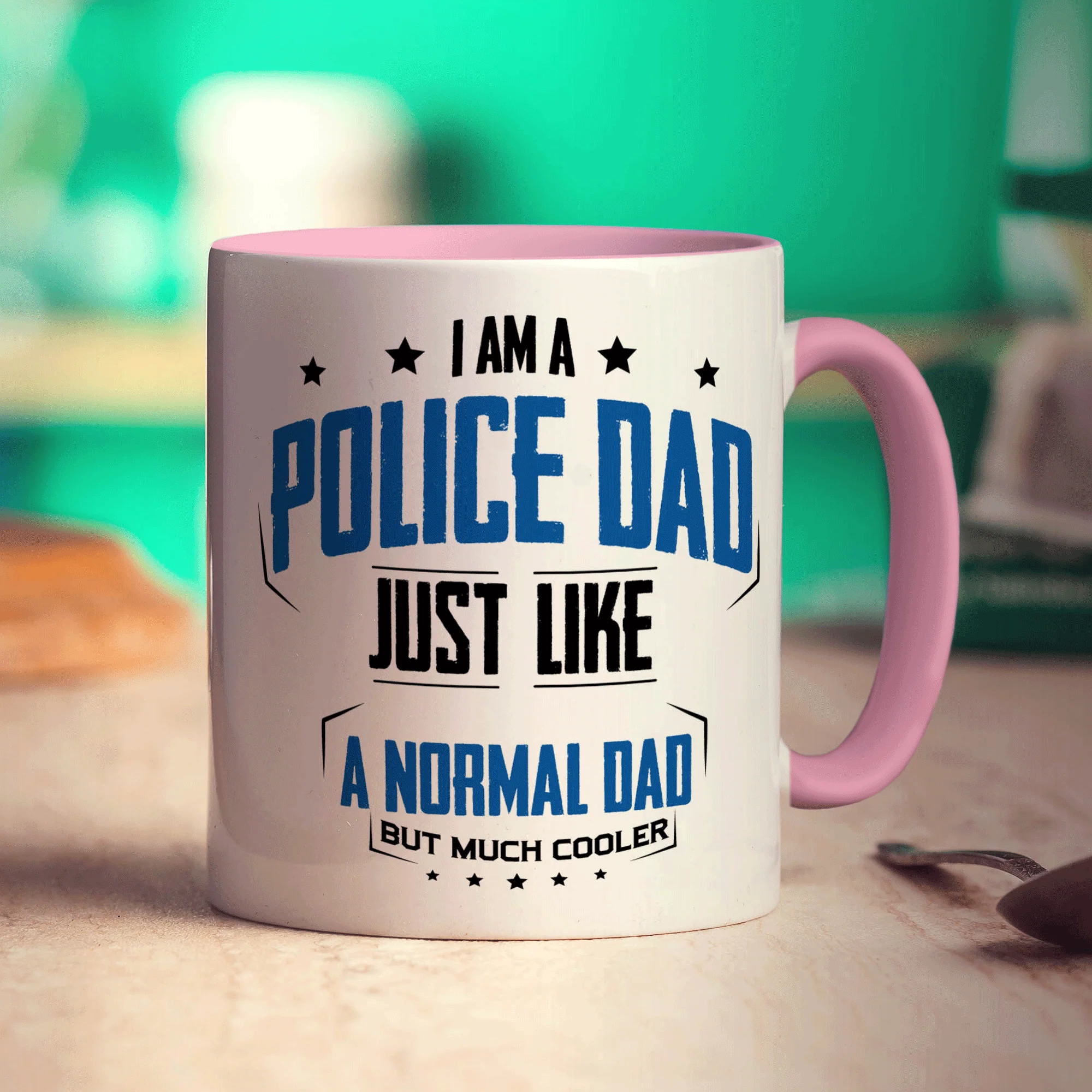 I am a Police Dad Just Like a Normal Dad But Much Cooler Mug - Image 9