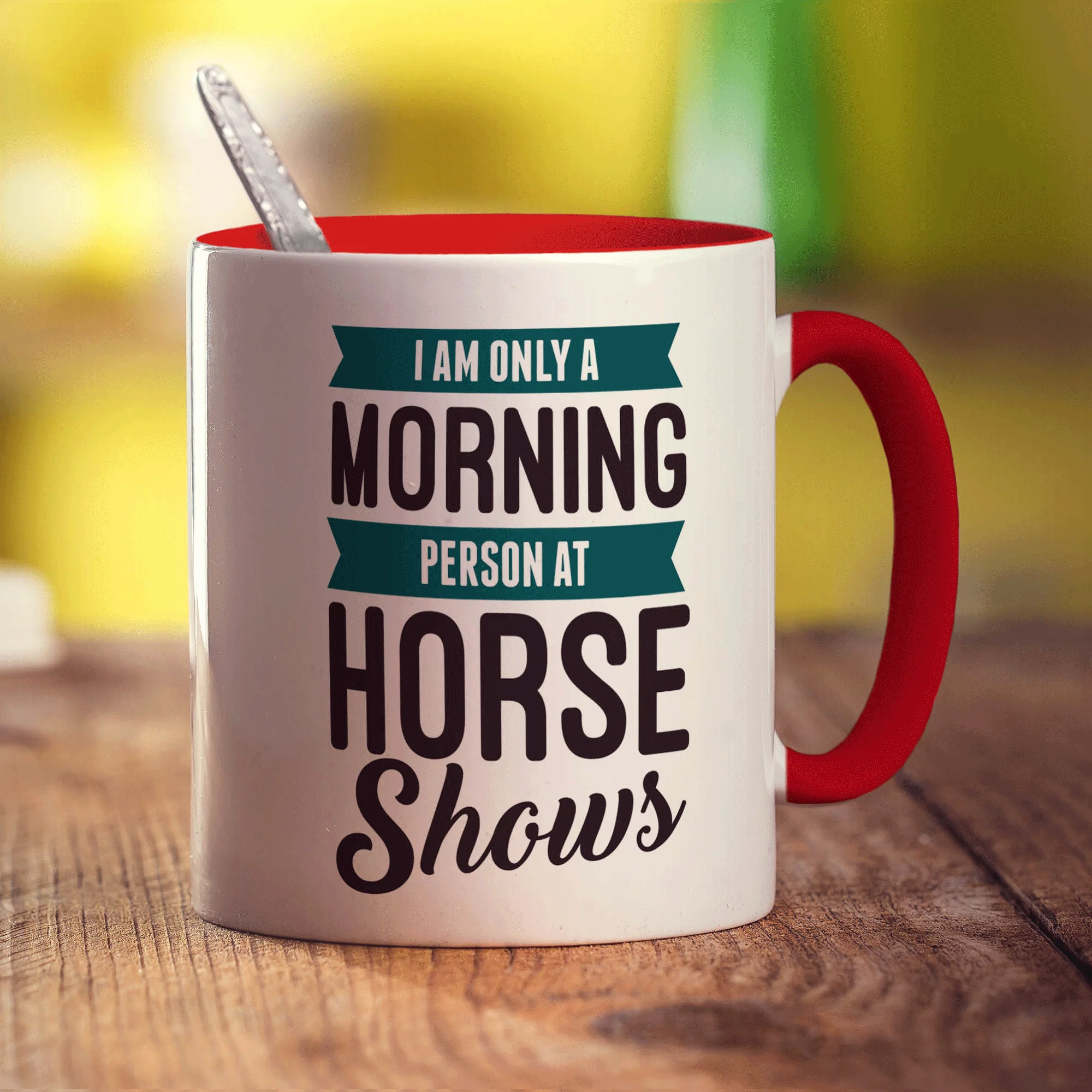 I am Only a Morning Person at Horse Shows Mug - Image 11