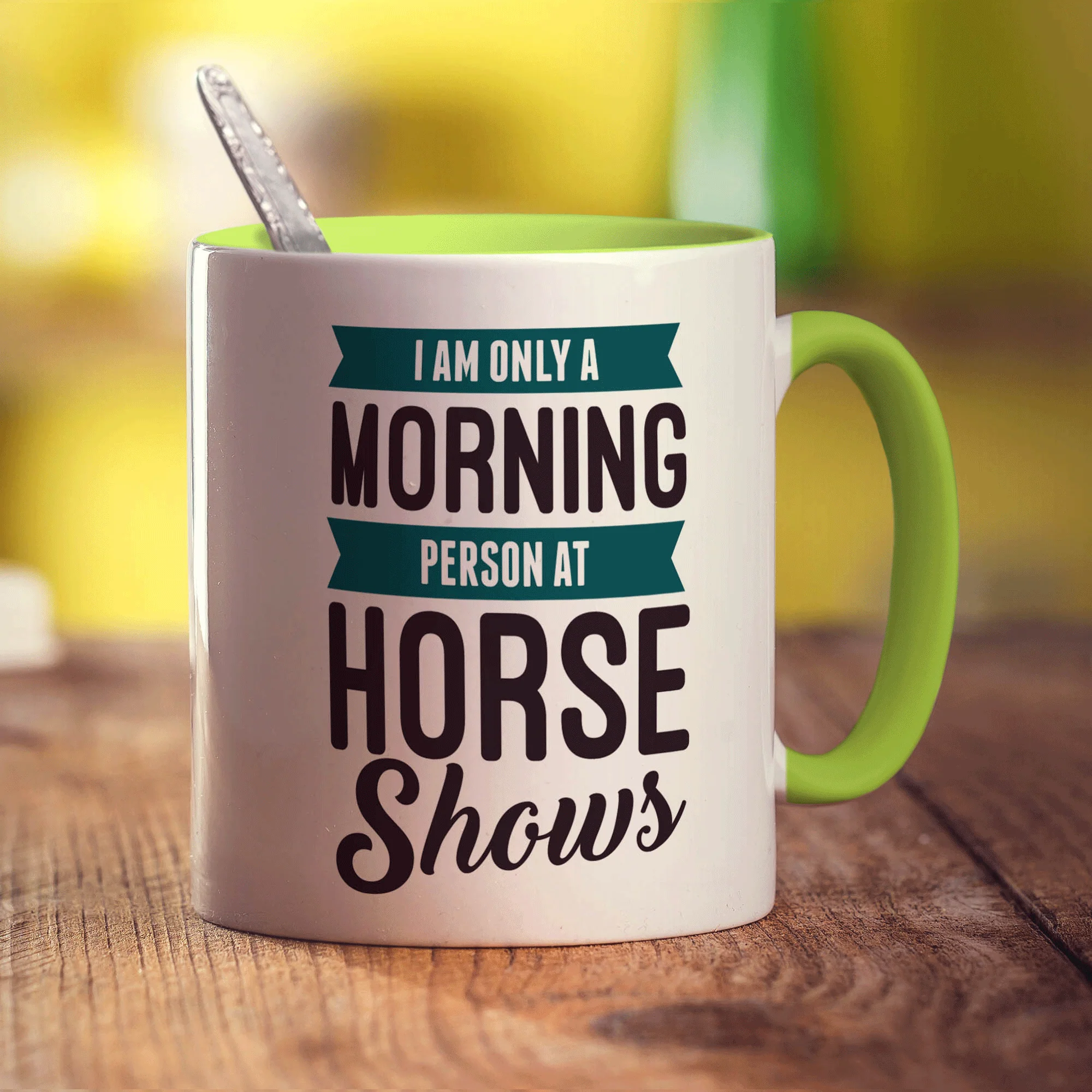 I am Only a Morning Person at Horse Shows Mug - Image 7