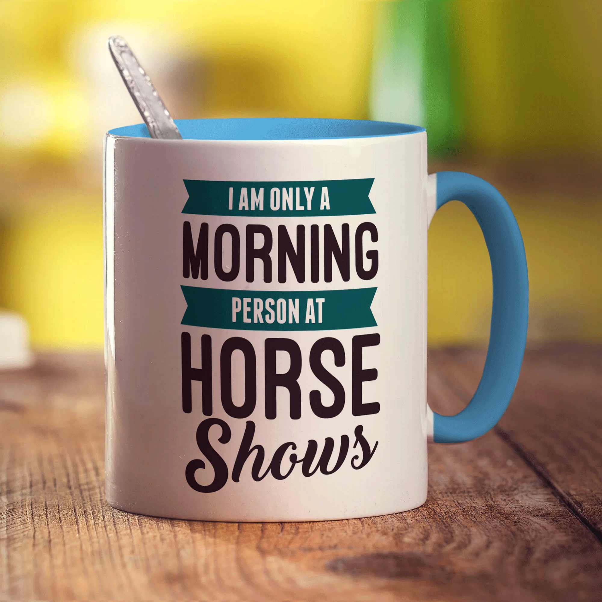 I am Only a Morning Person at Horse Shows Mug - Image 8