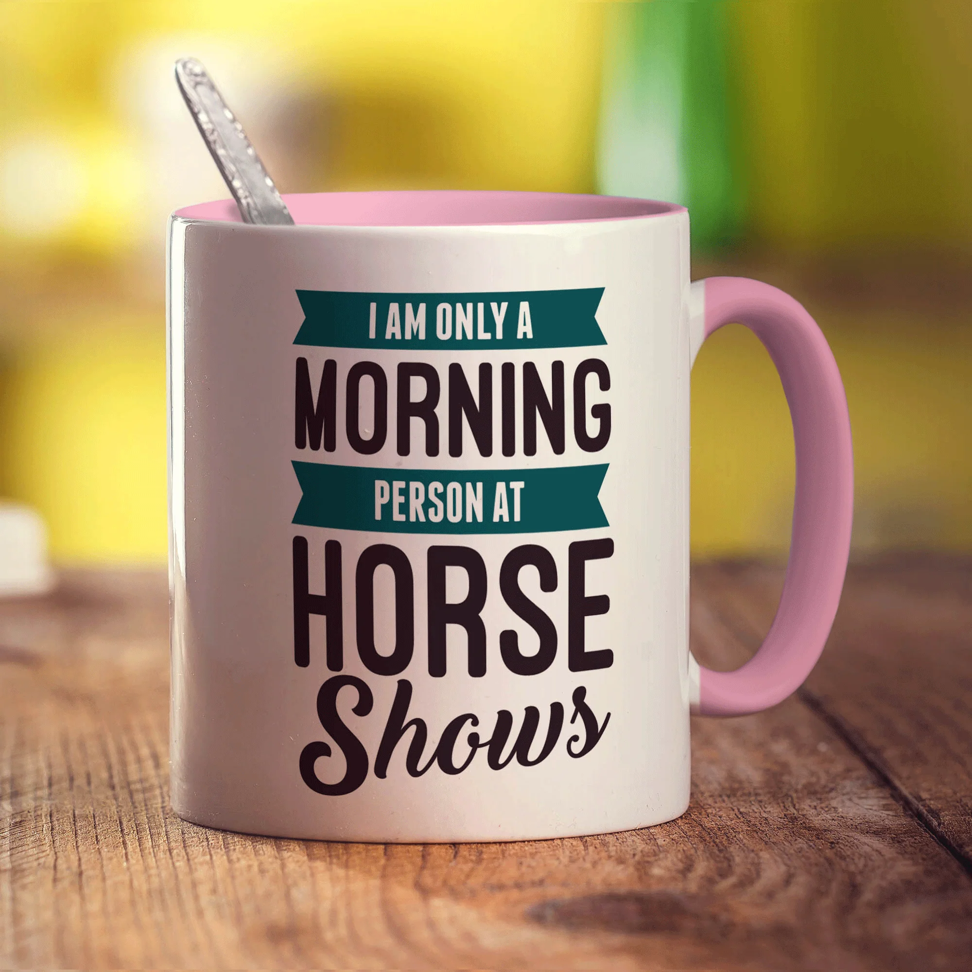 I am Only a Morning Person at Horse Shows Mug - Image 9