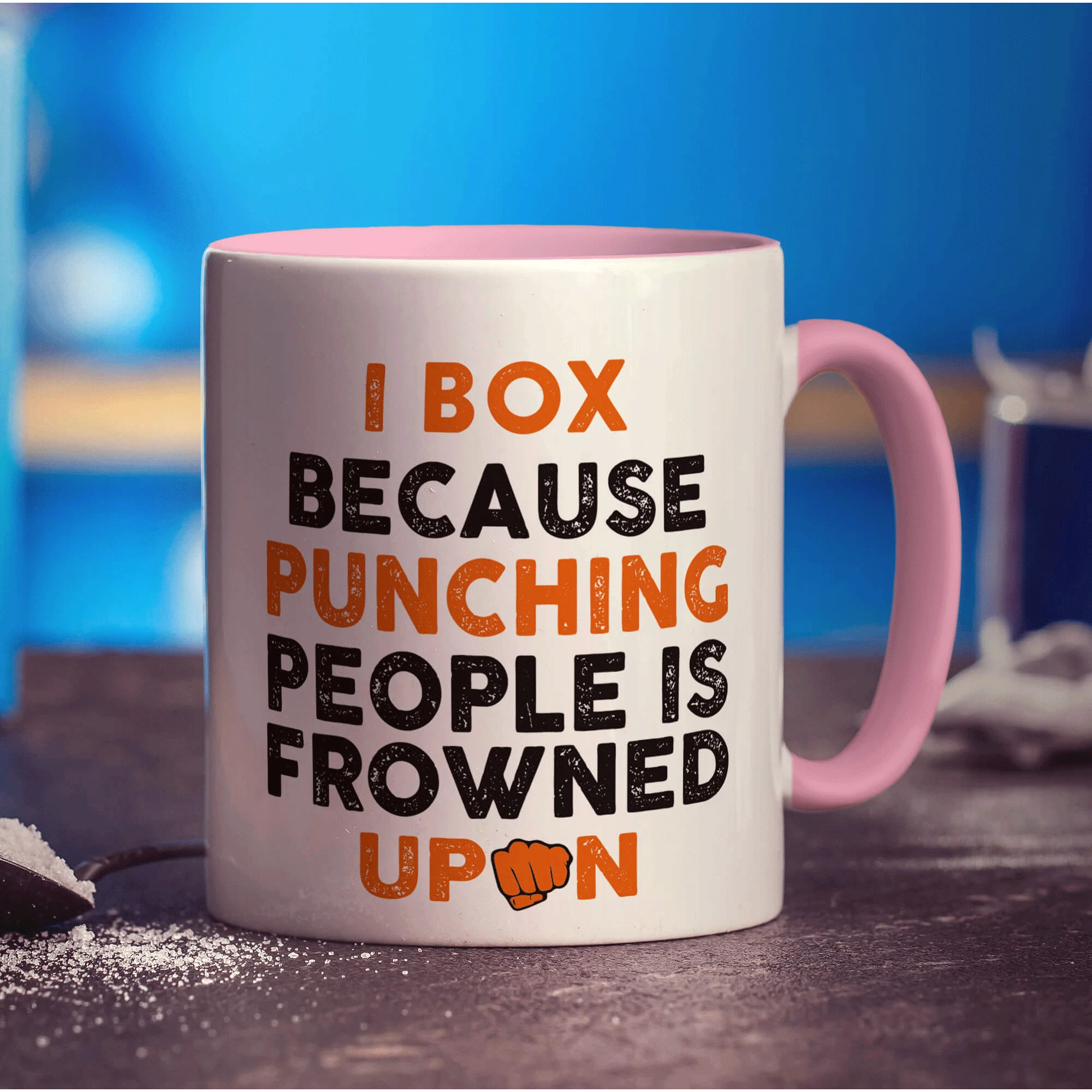 I Box Because Punching People is Frowned Upon Mug - Image 9
