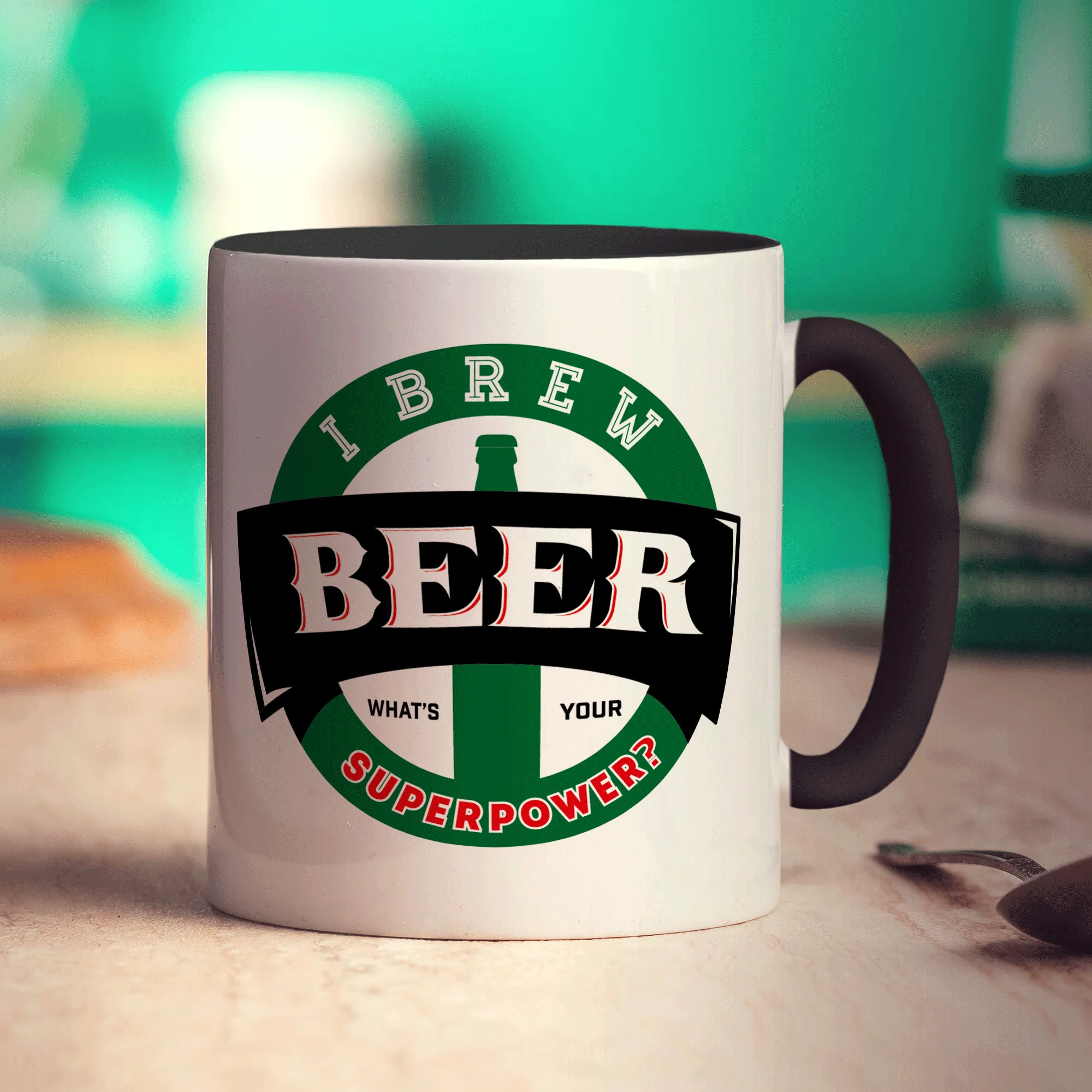 I Brew Beer. What's Your Superpower Mug - Image 10