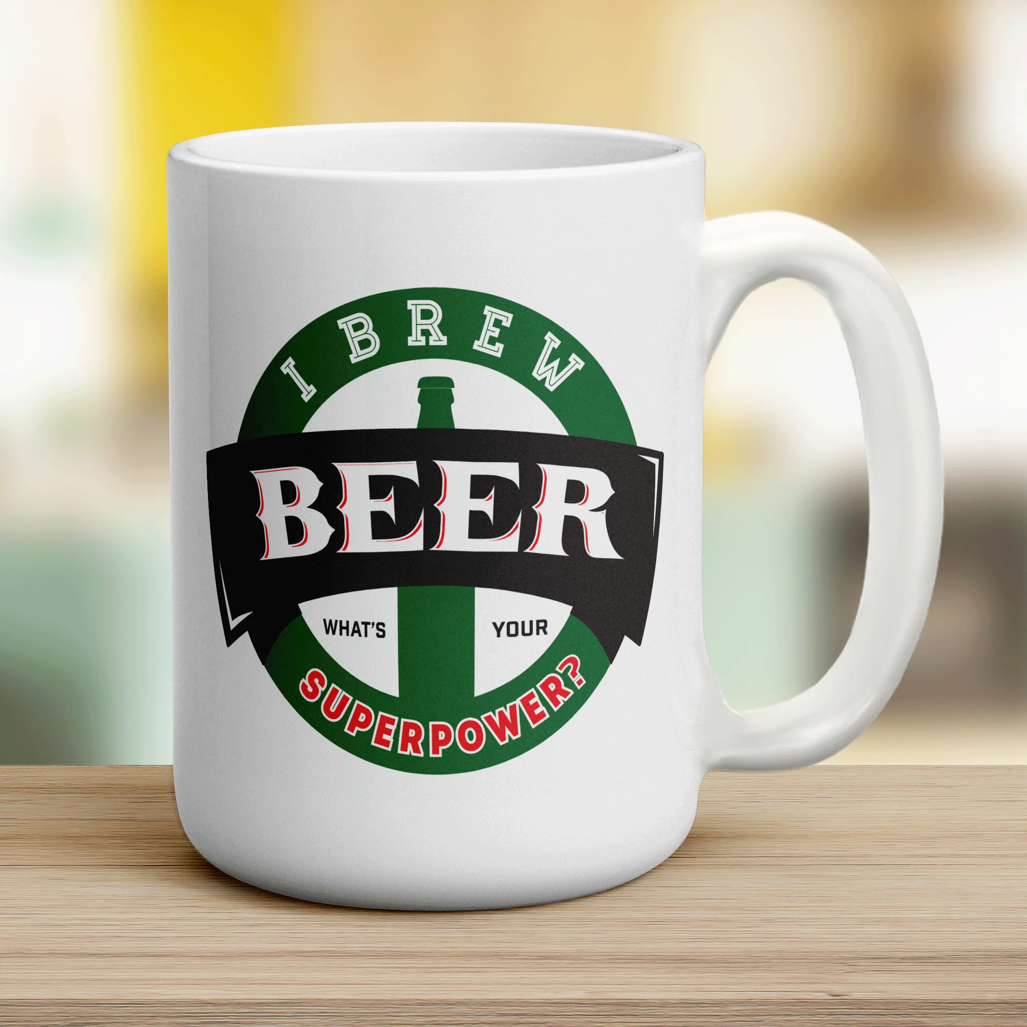 I Brew Beer. What's Your Superpower Mug - Image 12