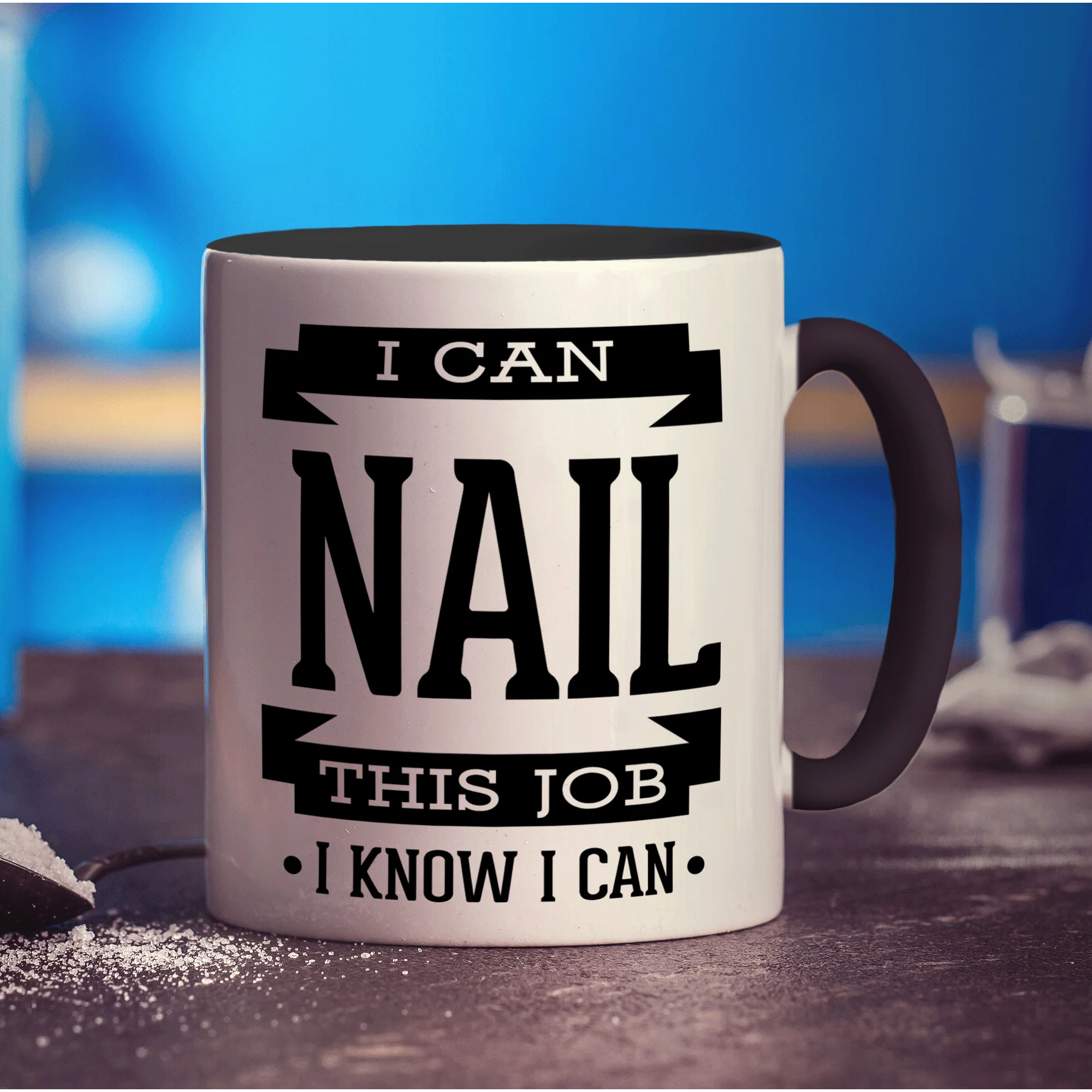 I Can Nail This Job I Know I Can Mug - Image 10
