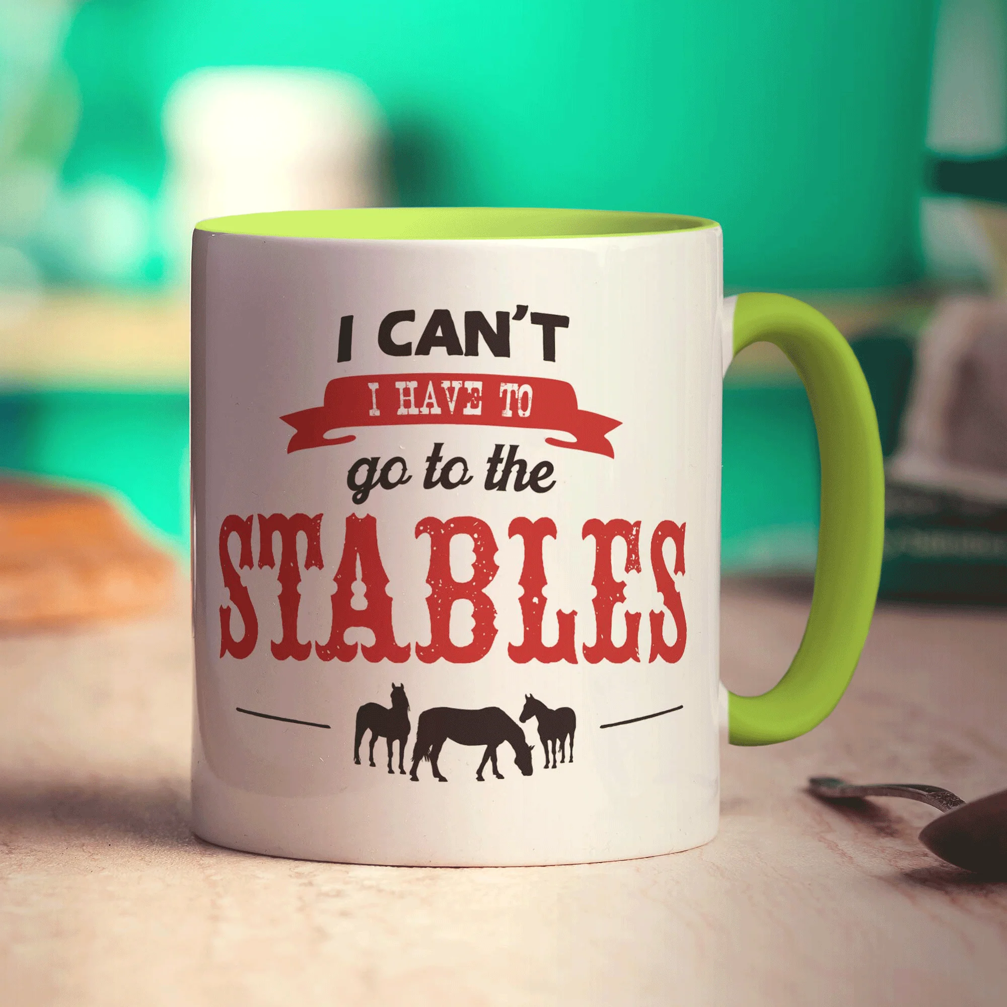 I Can't I Have To Go To The Stables Mug - Image 7