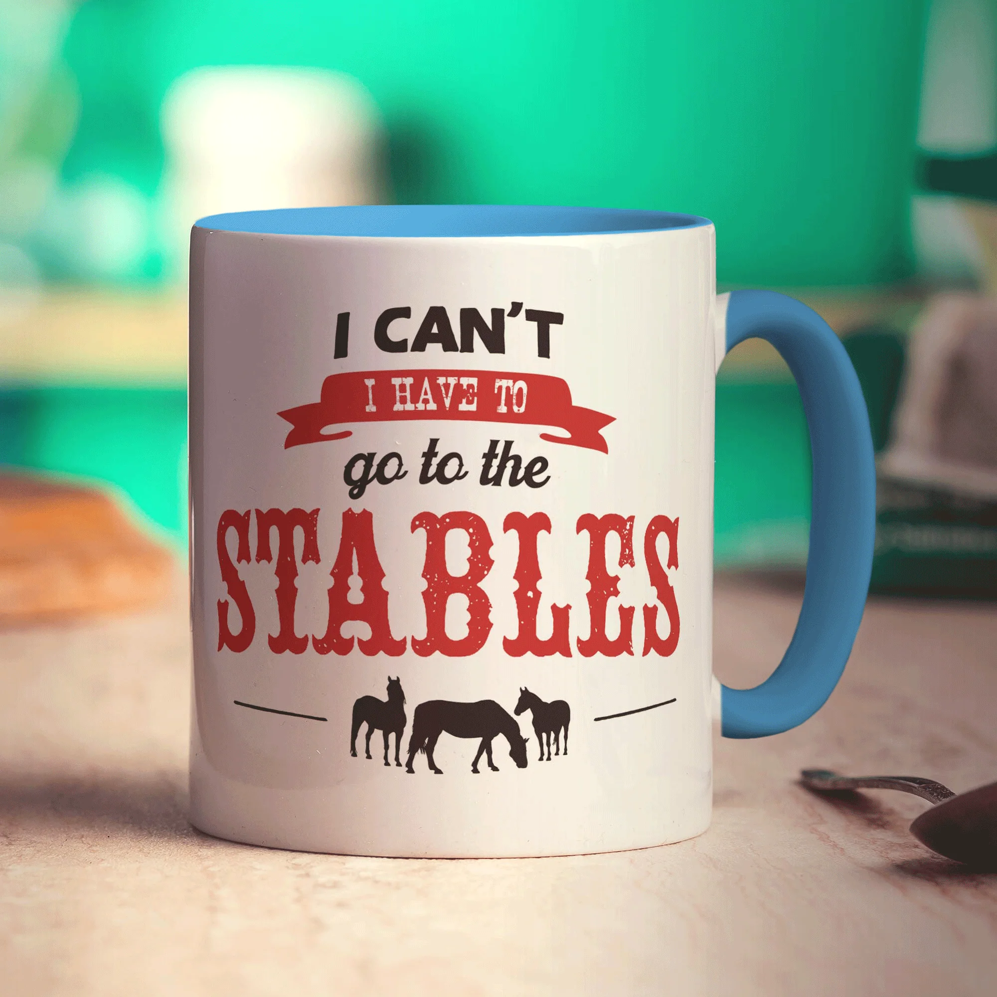 I Can't I Have To Go To The Stables Mug - Image 8