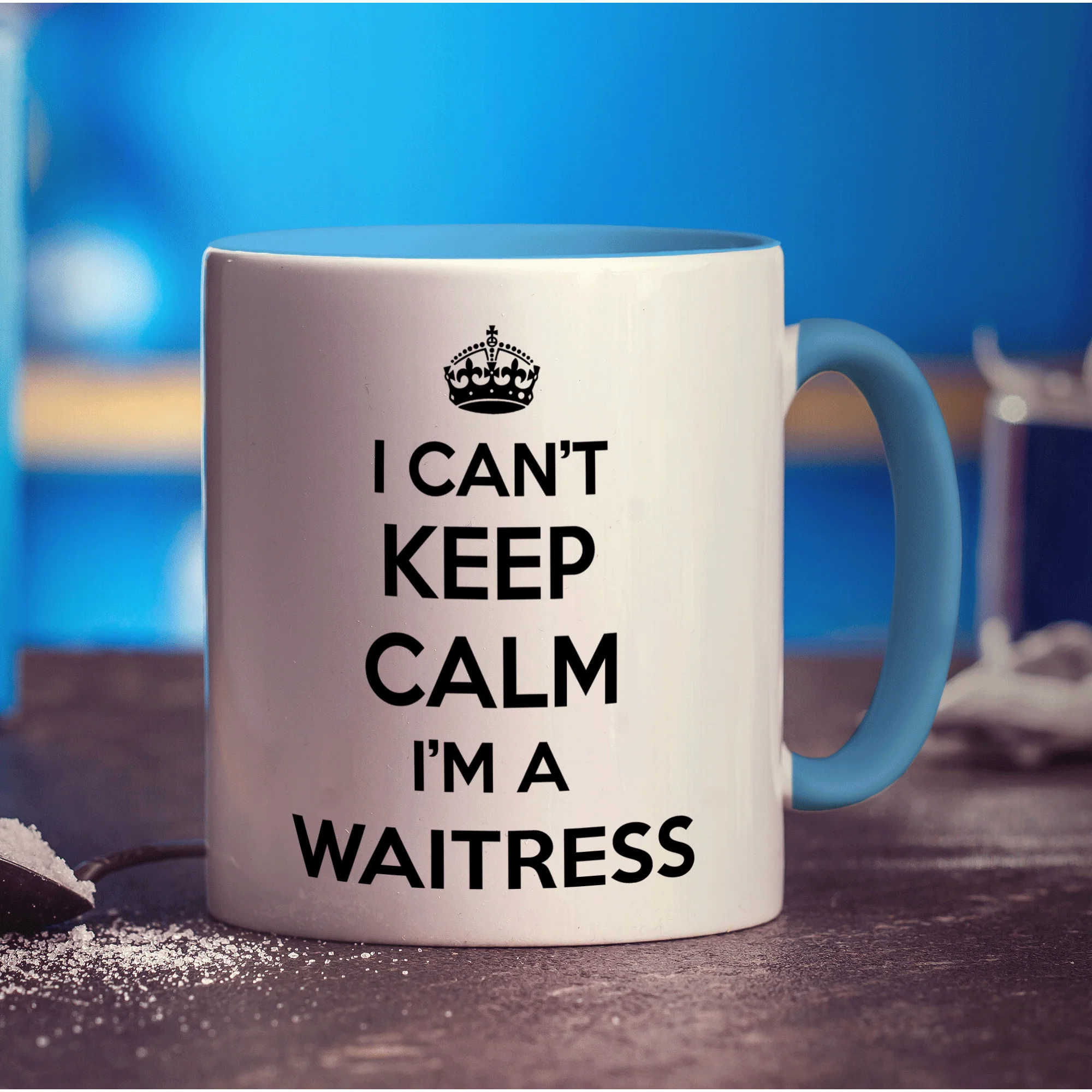 I Can't Keep Calm I'm a Waitress Mug - Image 8