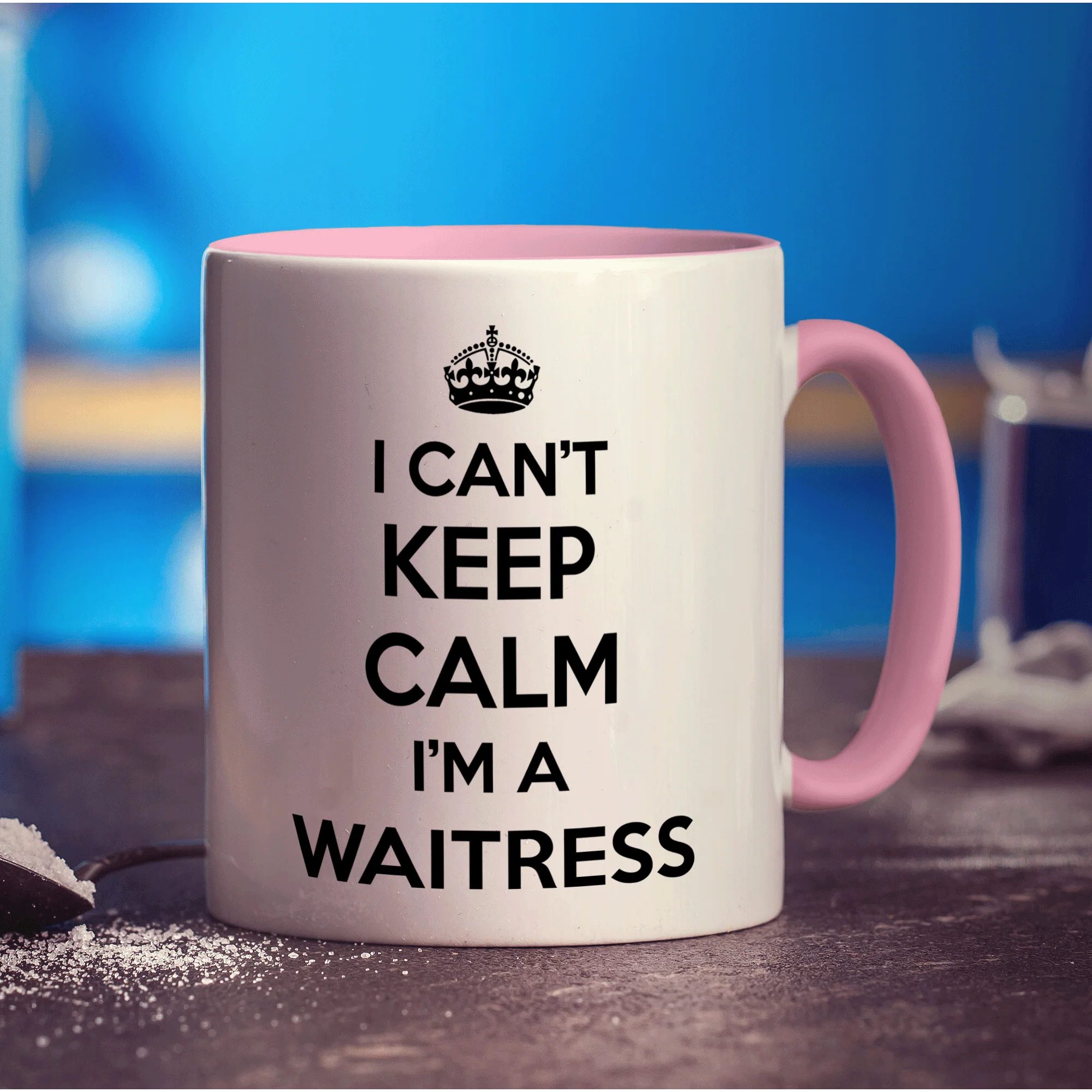 I Can't Keep Calm I'm a Waitress Mug - Image 9
