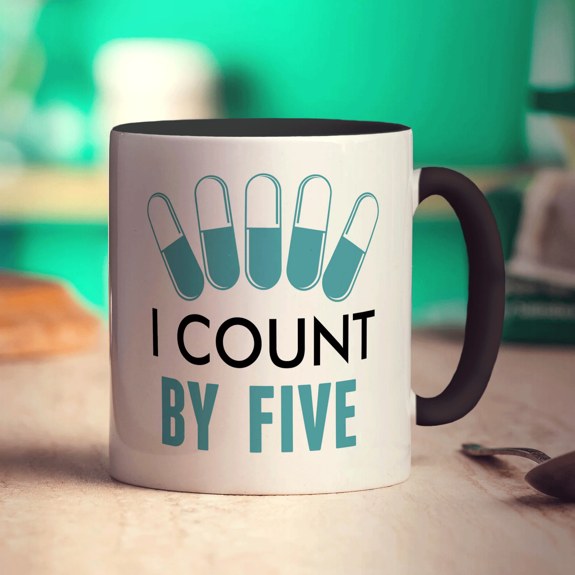 I Count By Five Mug - Image 10