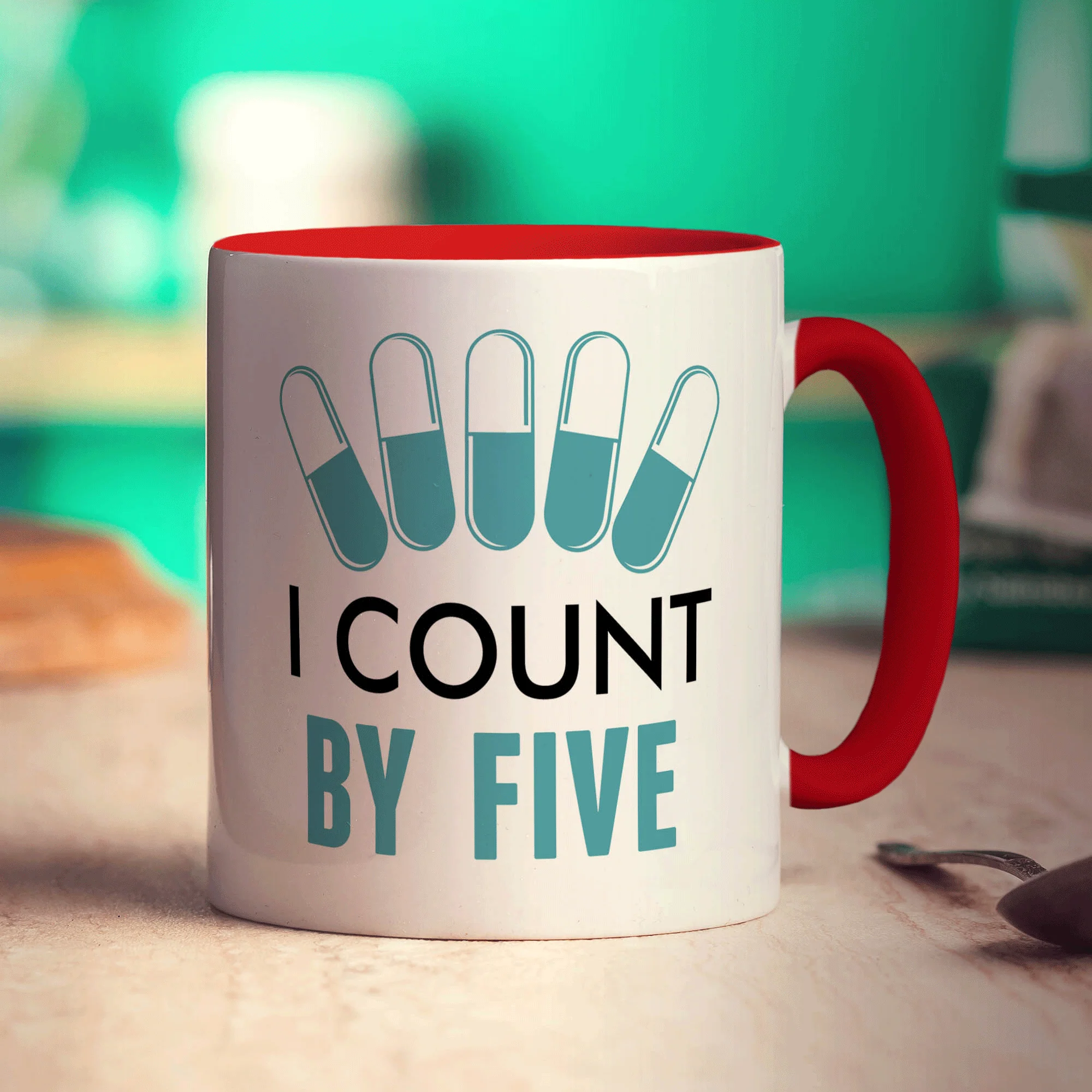 I Count By Five Mug - Image 11