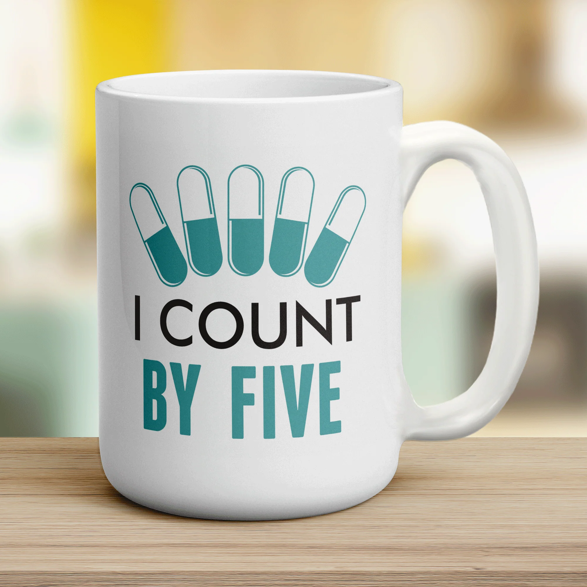 I Count By Five Mug - Image 12