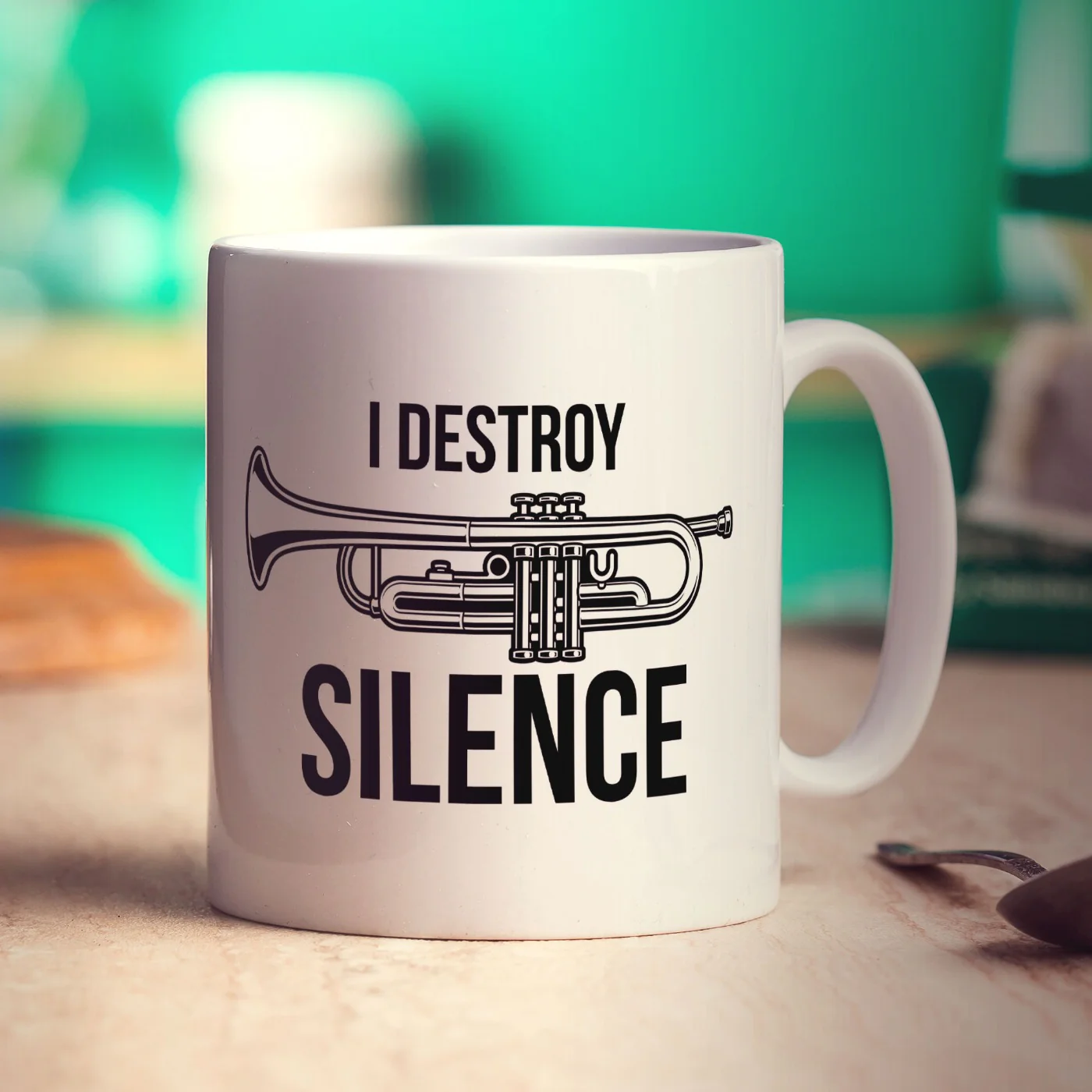 I Destroy Silence Trumpet Mug - Image 4