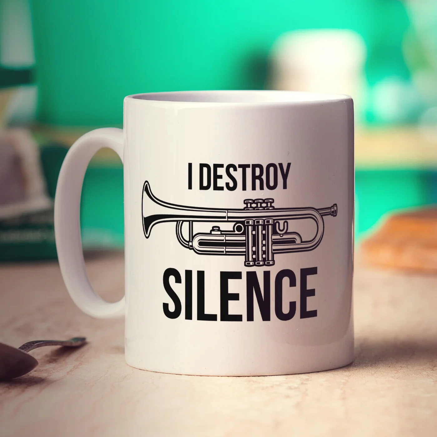 I Destroy Silence Trumpet Mug - Image 6