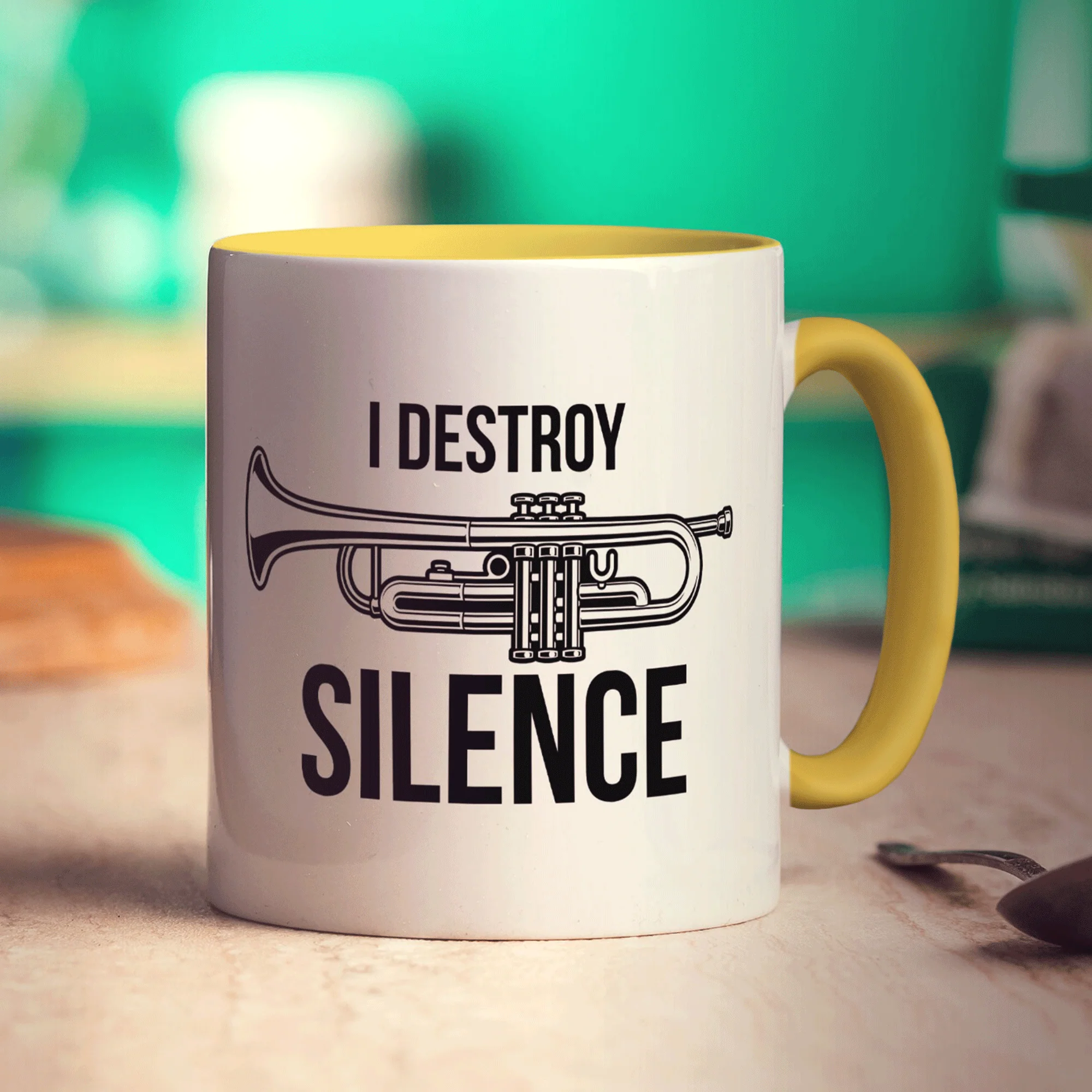 I Destroy Silence Trumpet Mug - Image 7