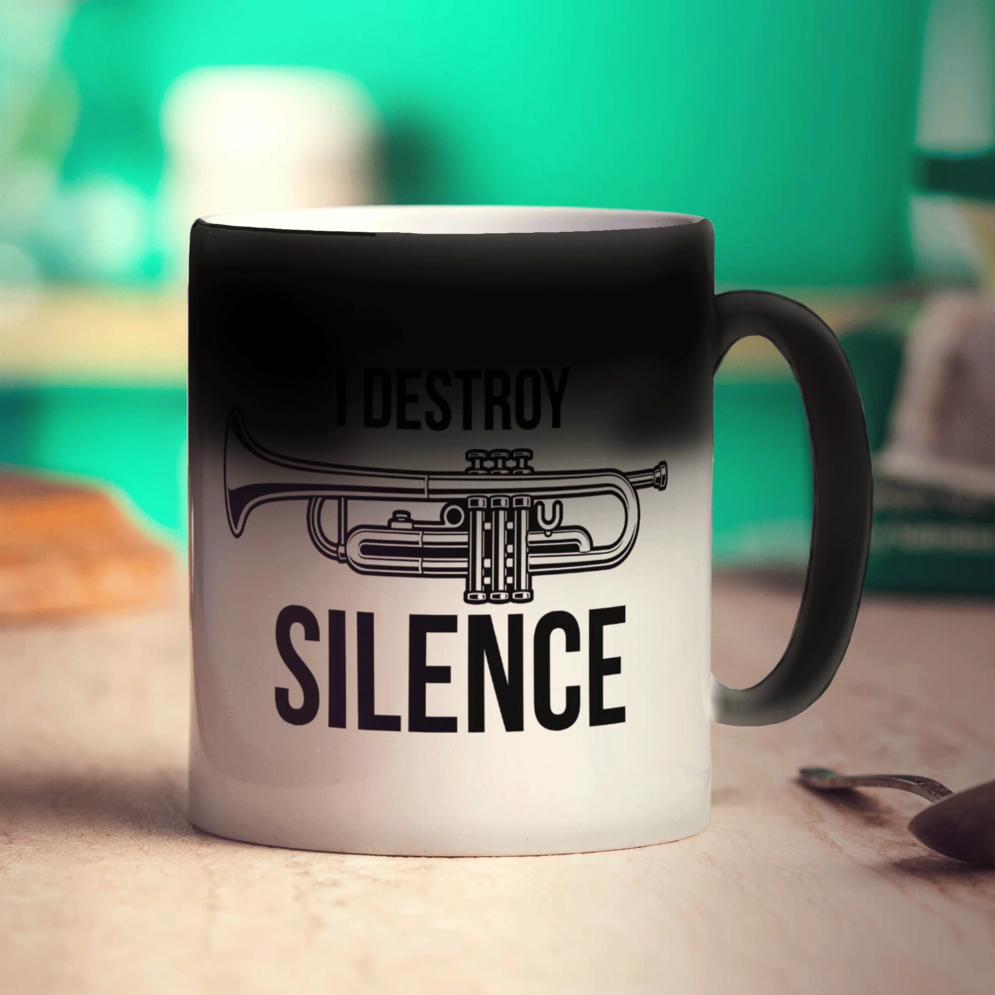 I Destroy Silence Trumpet Mug - Image 8