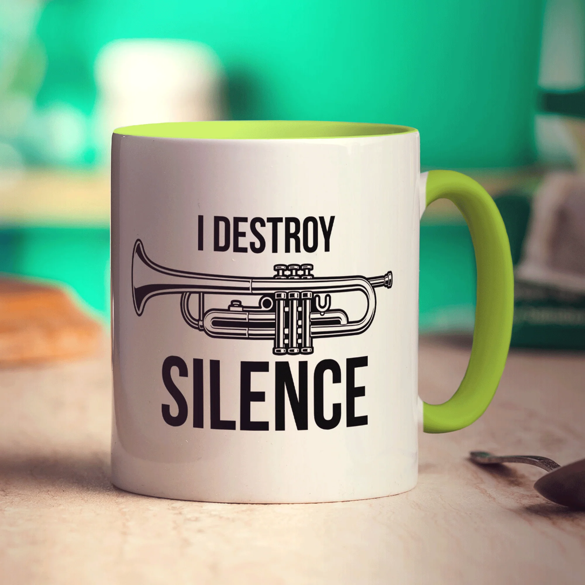 I Destroy Silence Trumpet Mug - Image 9