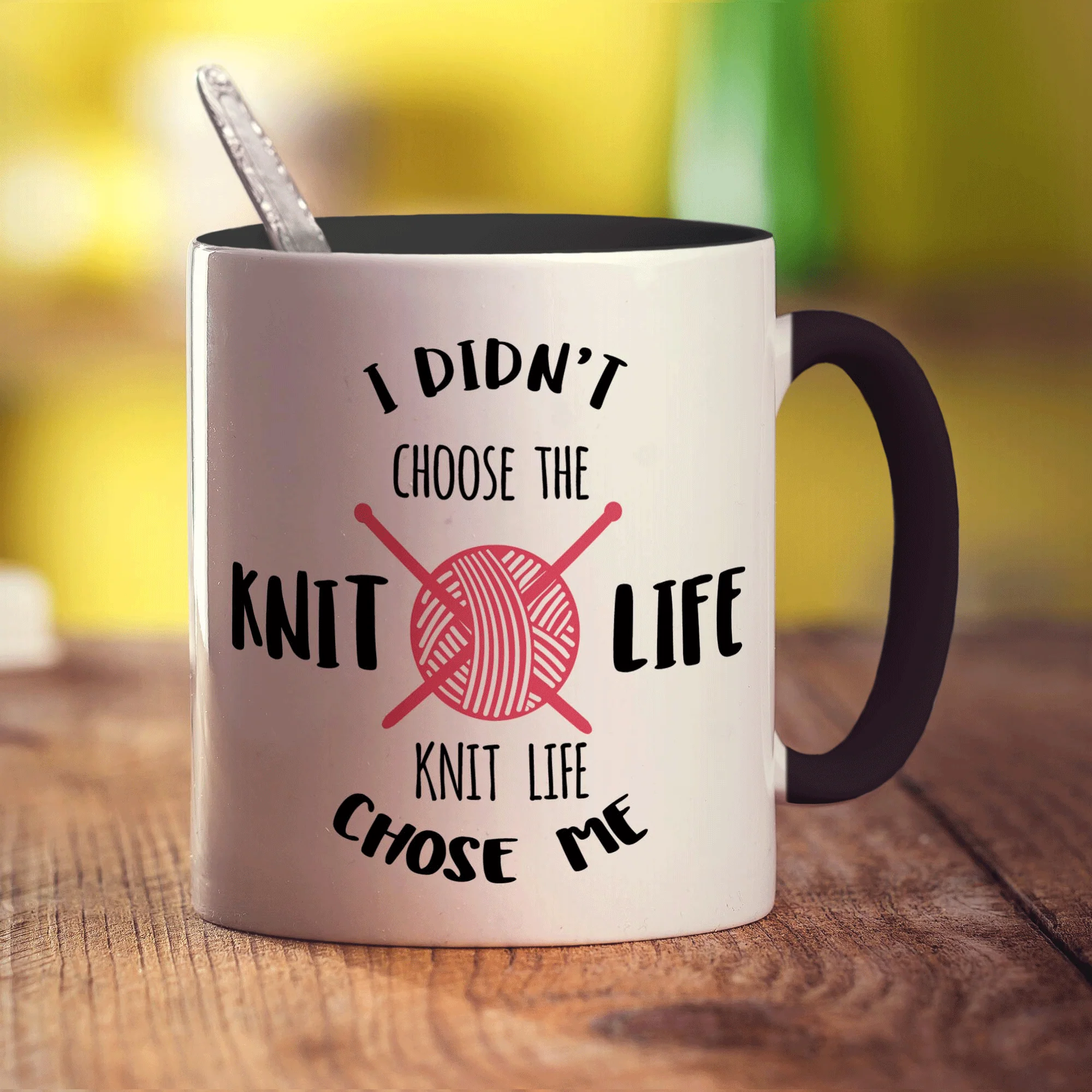 I Didn't Choose The Knit Life, The Knit Life Chose Me Mug - Image 10