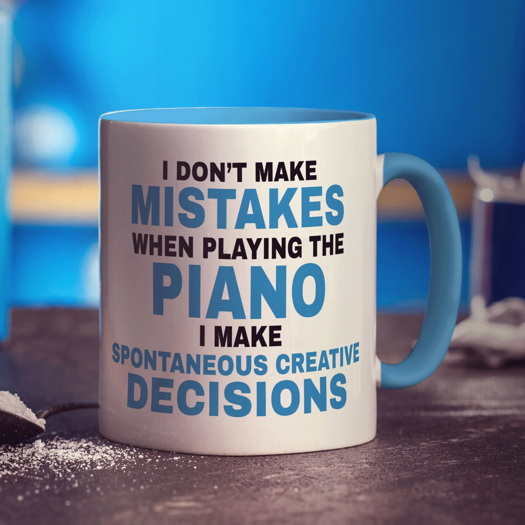 I Don't Make Mistakes when Playing the Piano Mug - Image 10