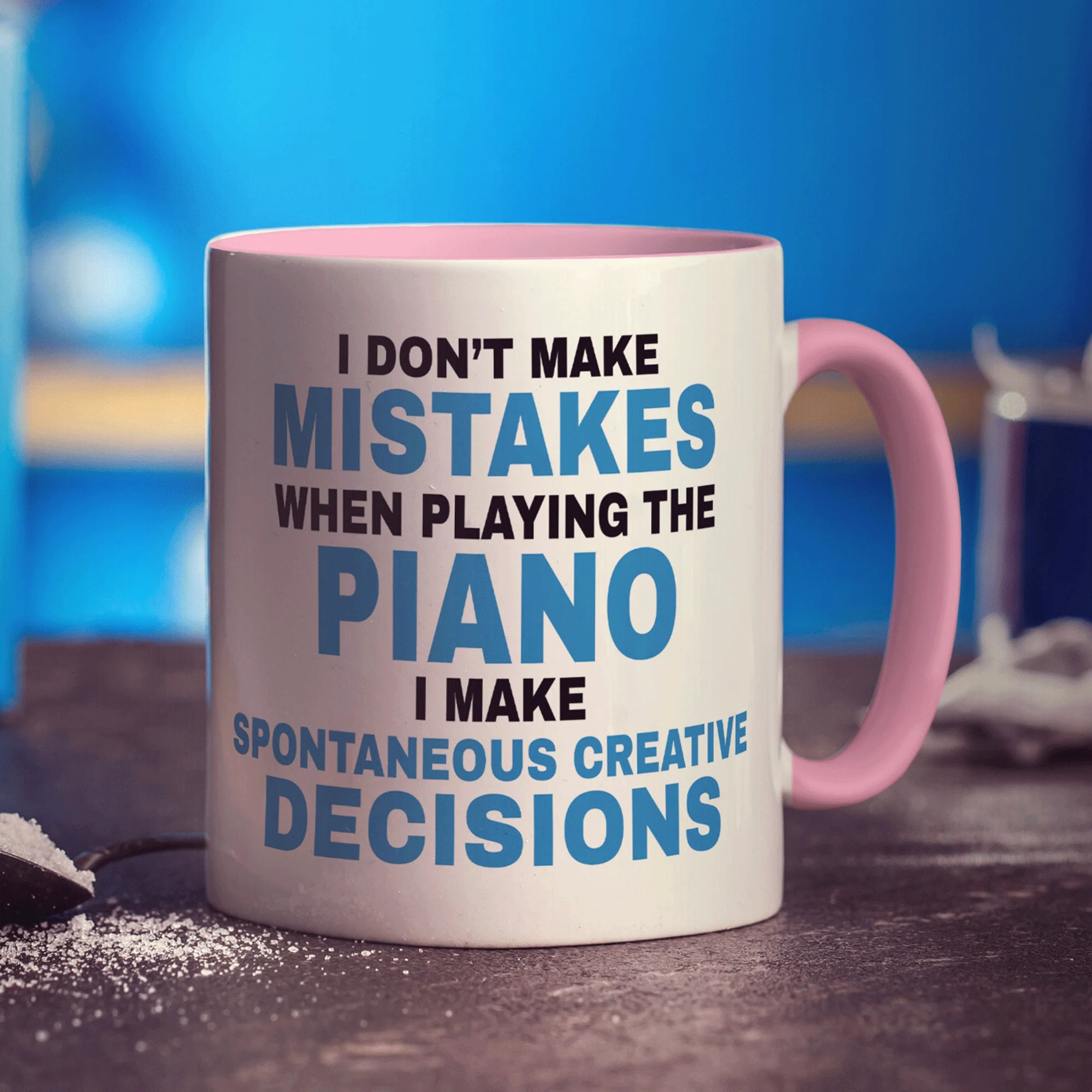 I Don't Make Mistakes when Playing the Piano Mug - Image 11