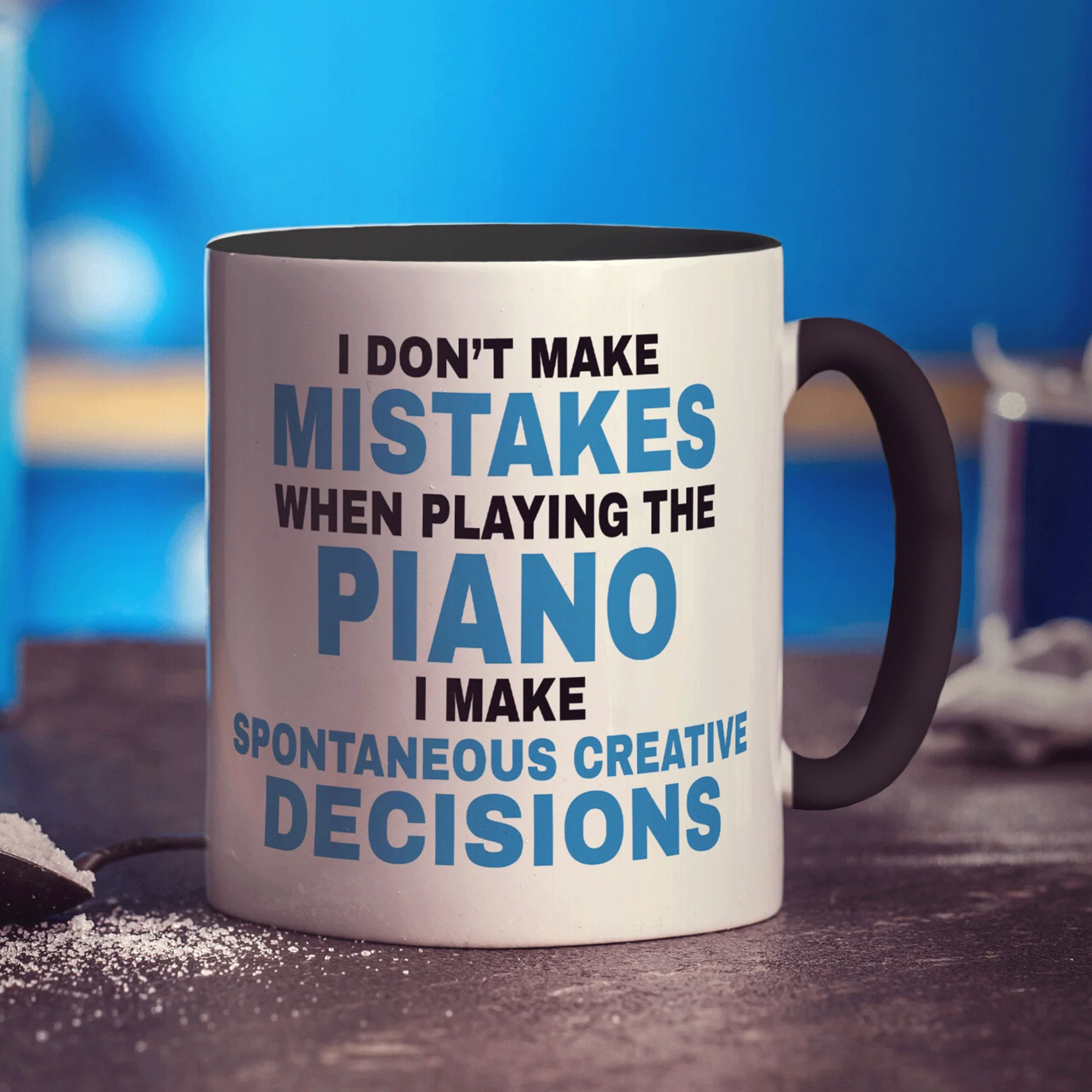 I Don't Make Mistakes when Playing the Piano Mug - Image 12