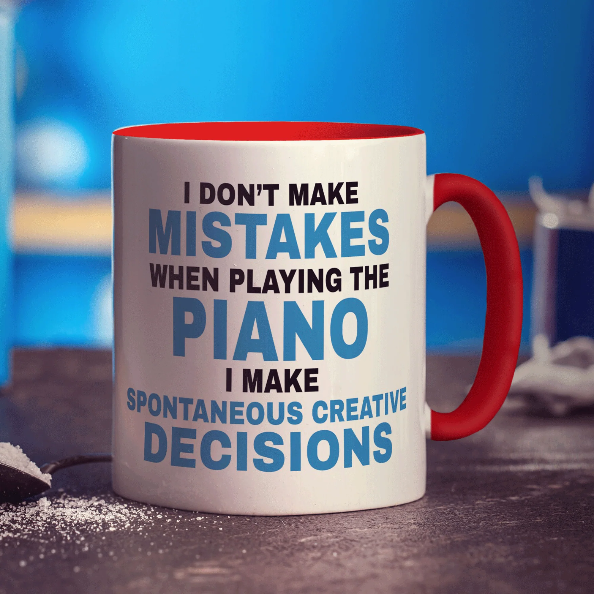 I Don't Make Mistakes when Playing the Piano Mug - Image 13