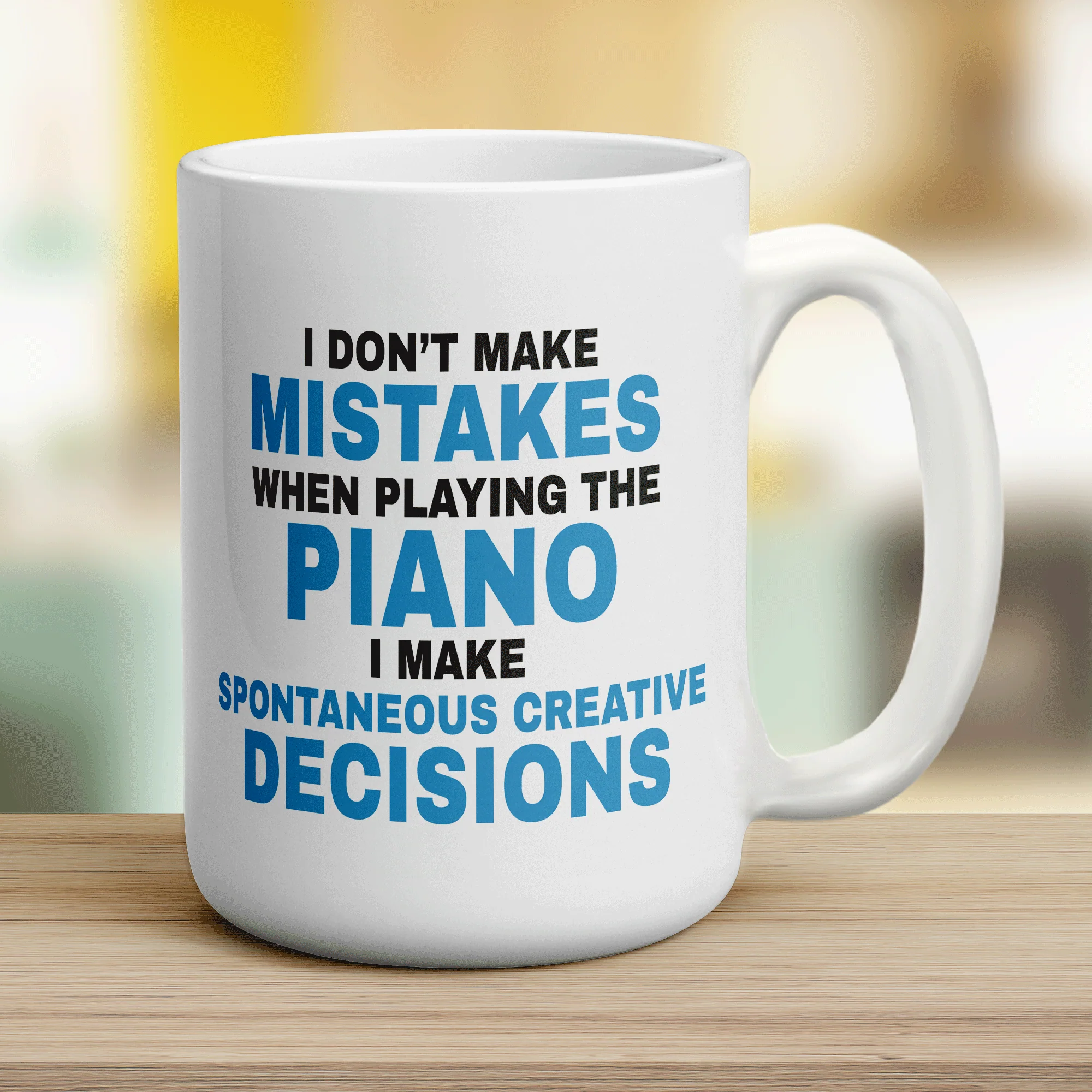 I Don't Make Mistakes when Playing the Piano Mug - Image 14