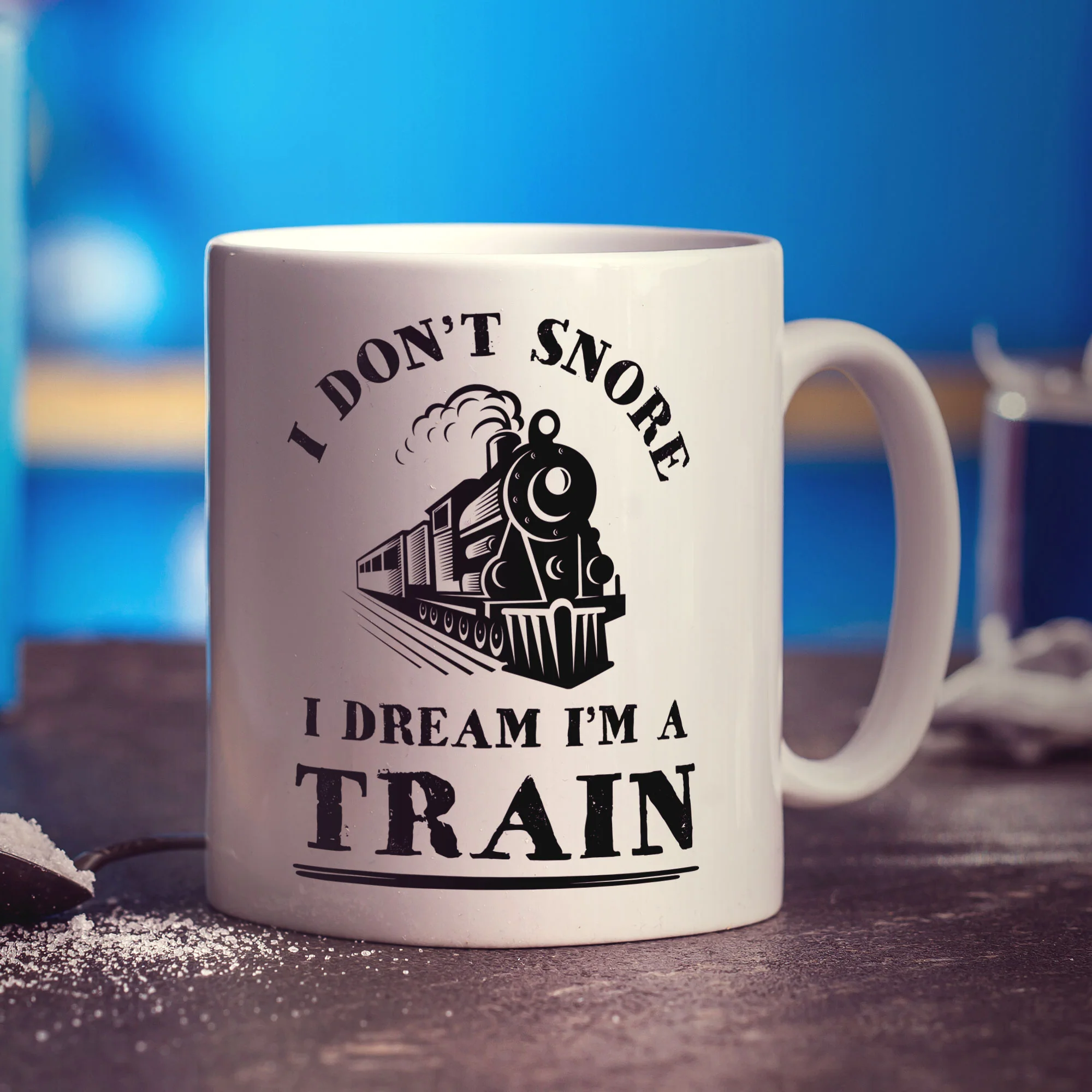 I Don't Snore I Dream I'm a Train Mug - Image 4