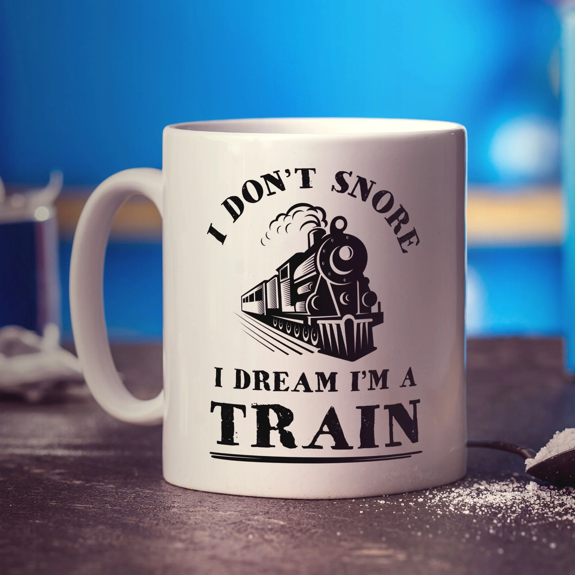 I Don't Snore I Dream I'm a Train Mug - Image 5