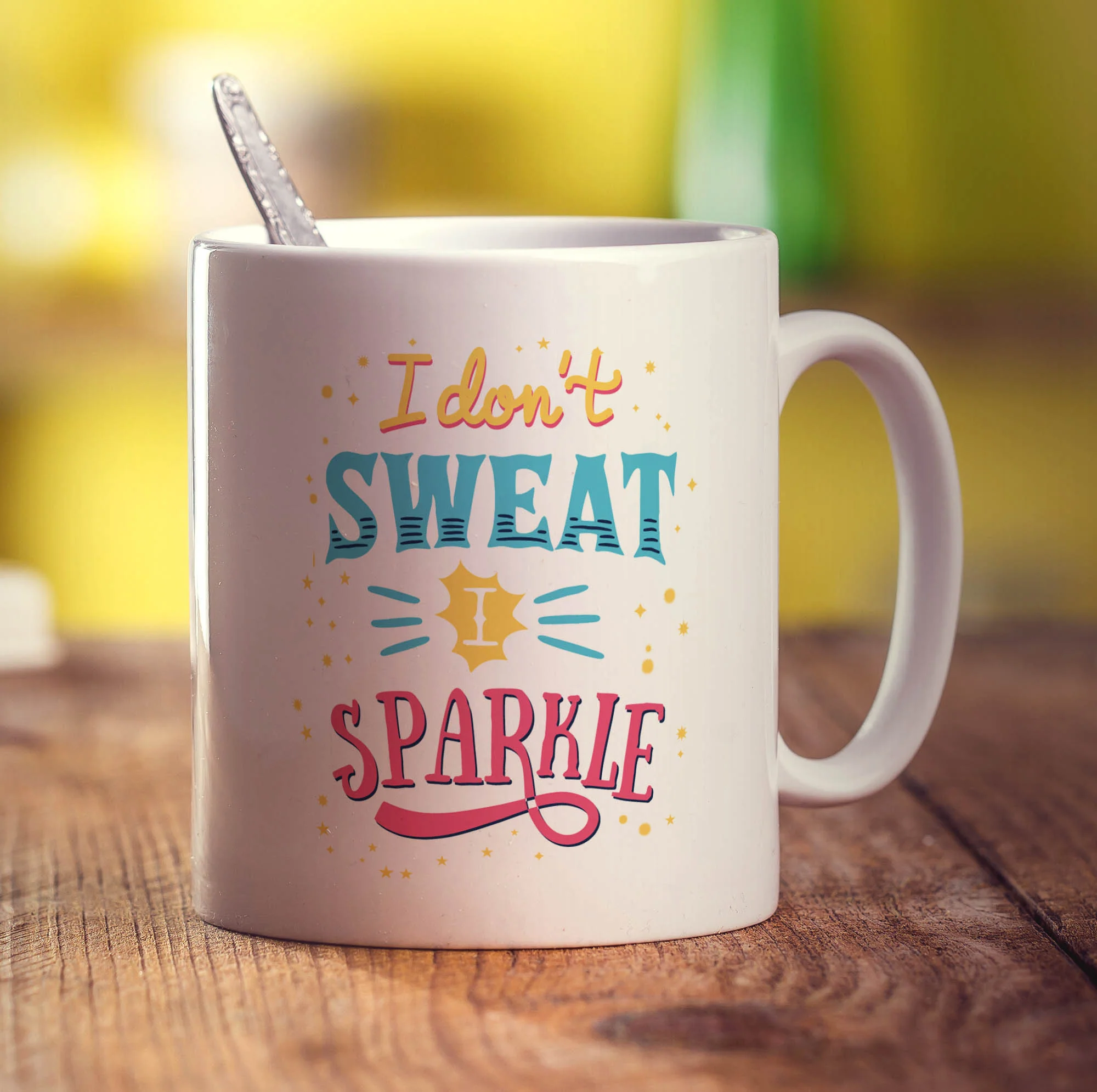 I Don't Sweat I Sparkle Mug - Image 3