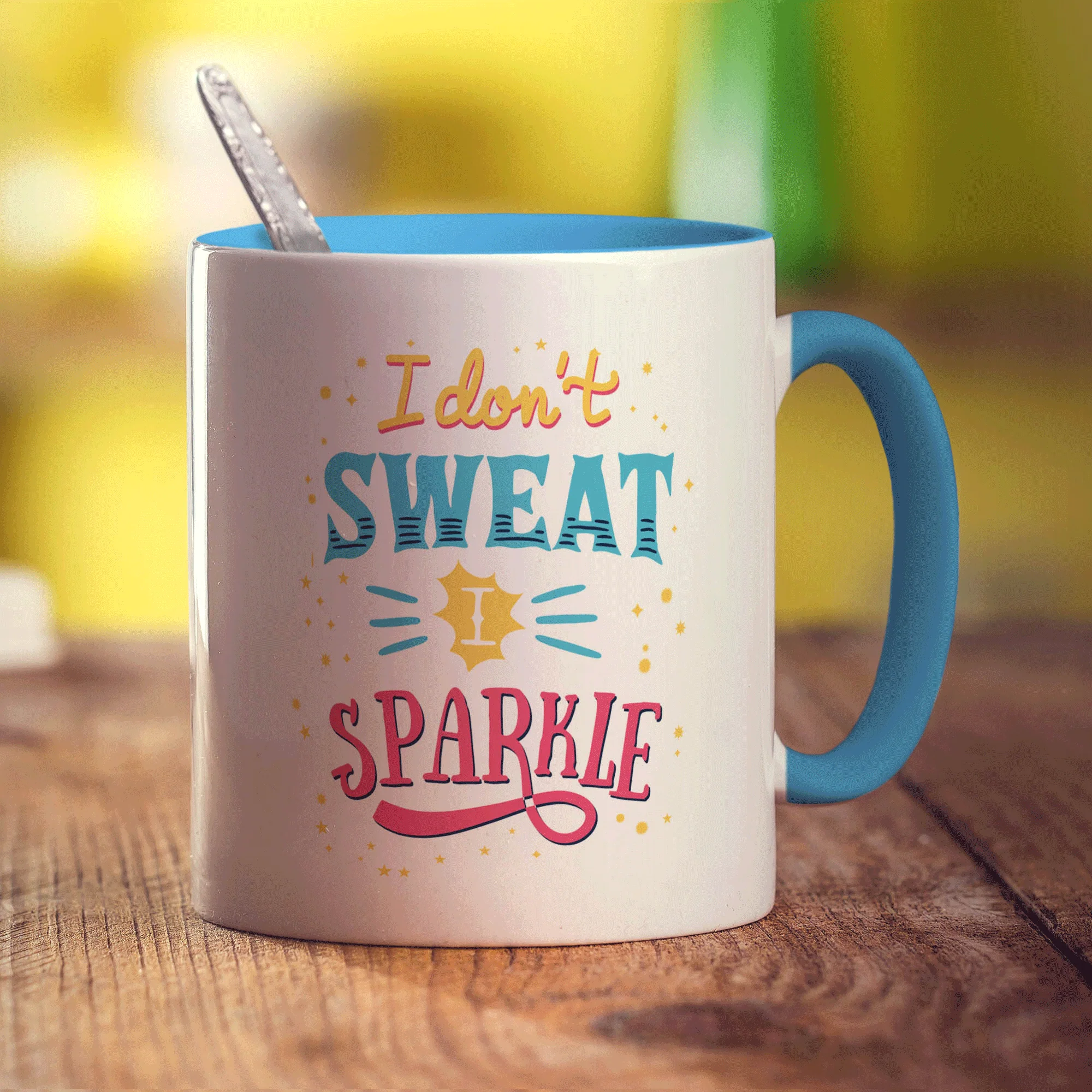I Don't Sweat I Sparkle Mug - Image 8
