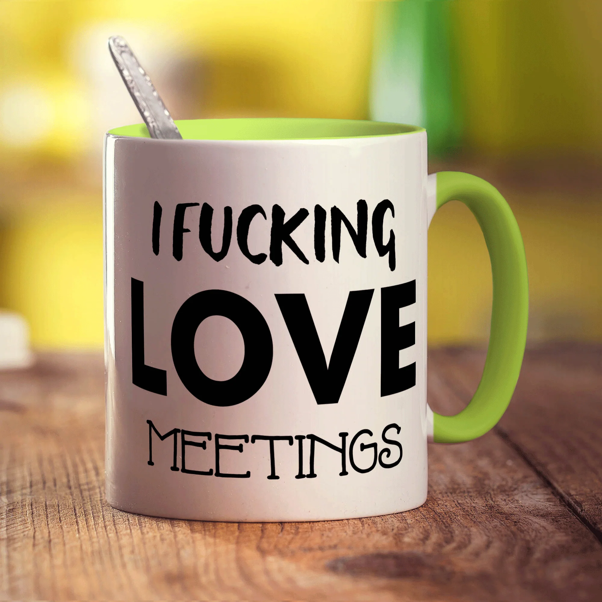 I Fucking Love Meetings Mug - Image 7
