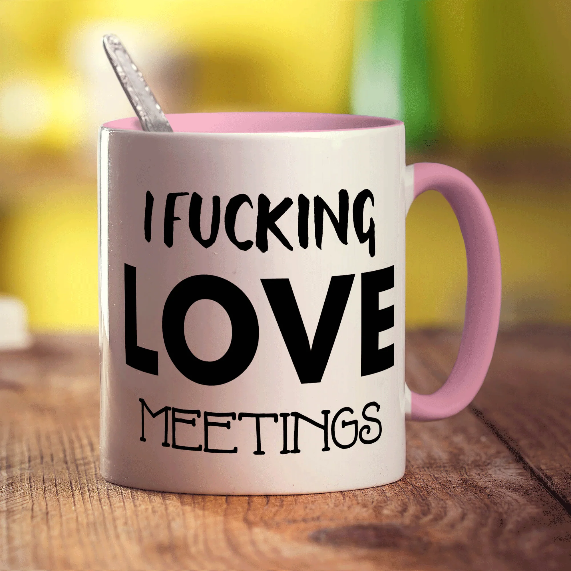 I Fucking Love Meetings Mug - Image 9