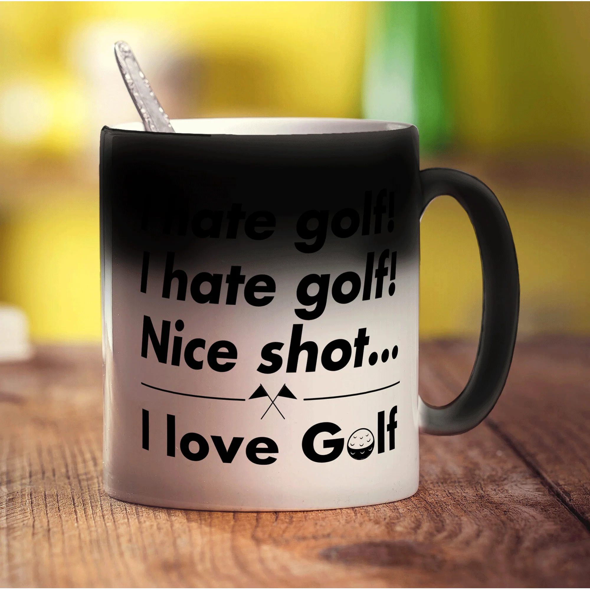 I Hate Golf, I Hate Golf! Nice Shot... I Love Golf Mug - Image 6