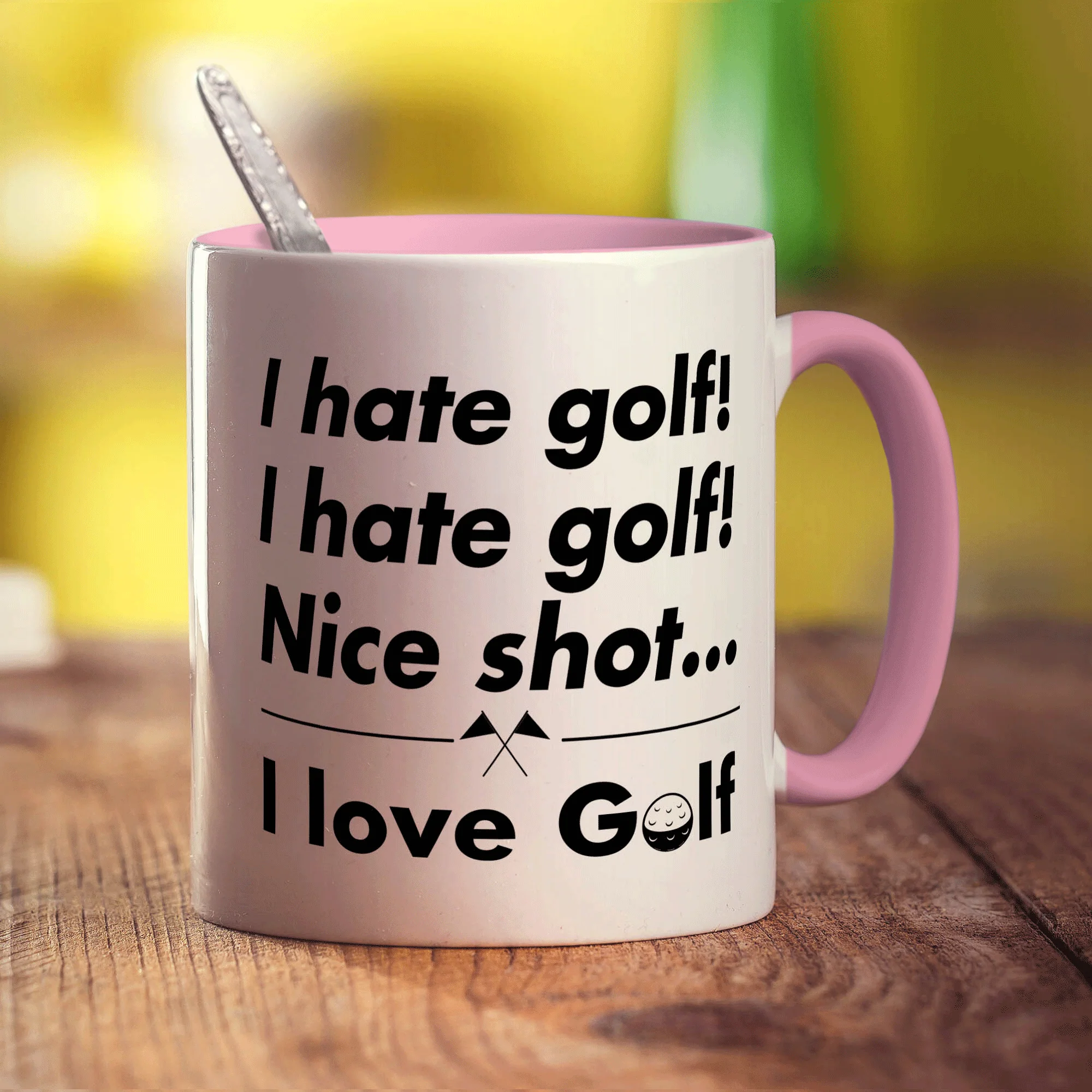 I Hate Golf, I Hate Golf! Nice Shot... I Love Golf Mug - Image 9
