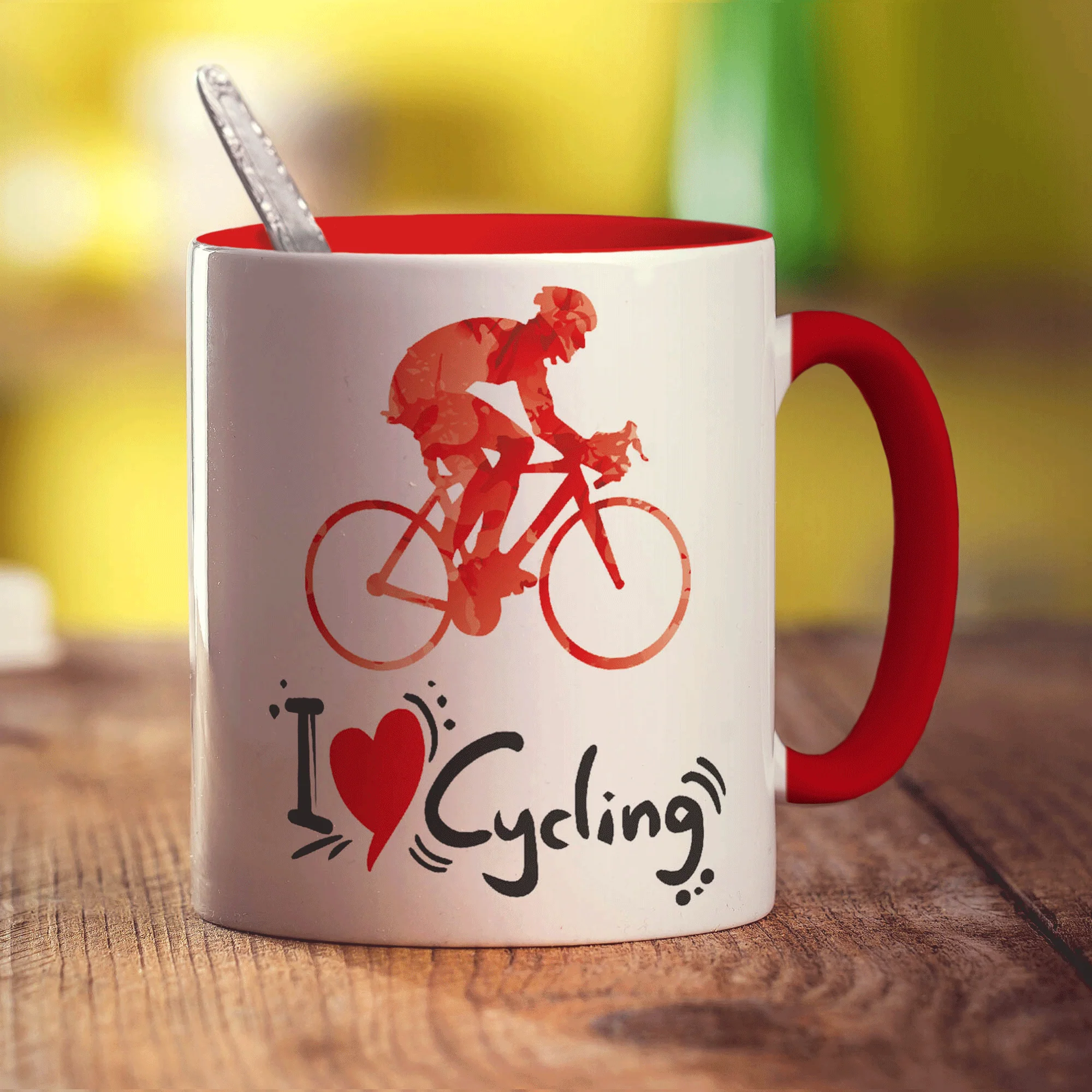 I Heart Cycling Mug - Image 11