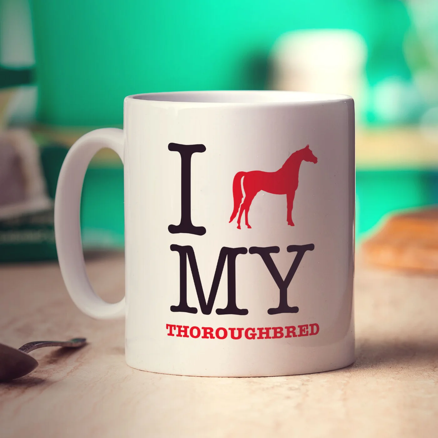 I Heart My Thoroughbred Mug - Image 3