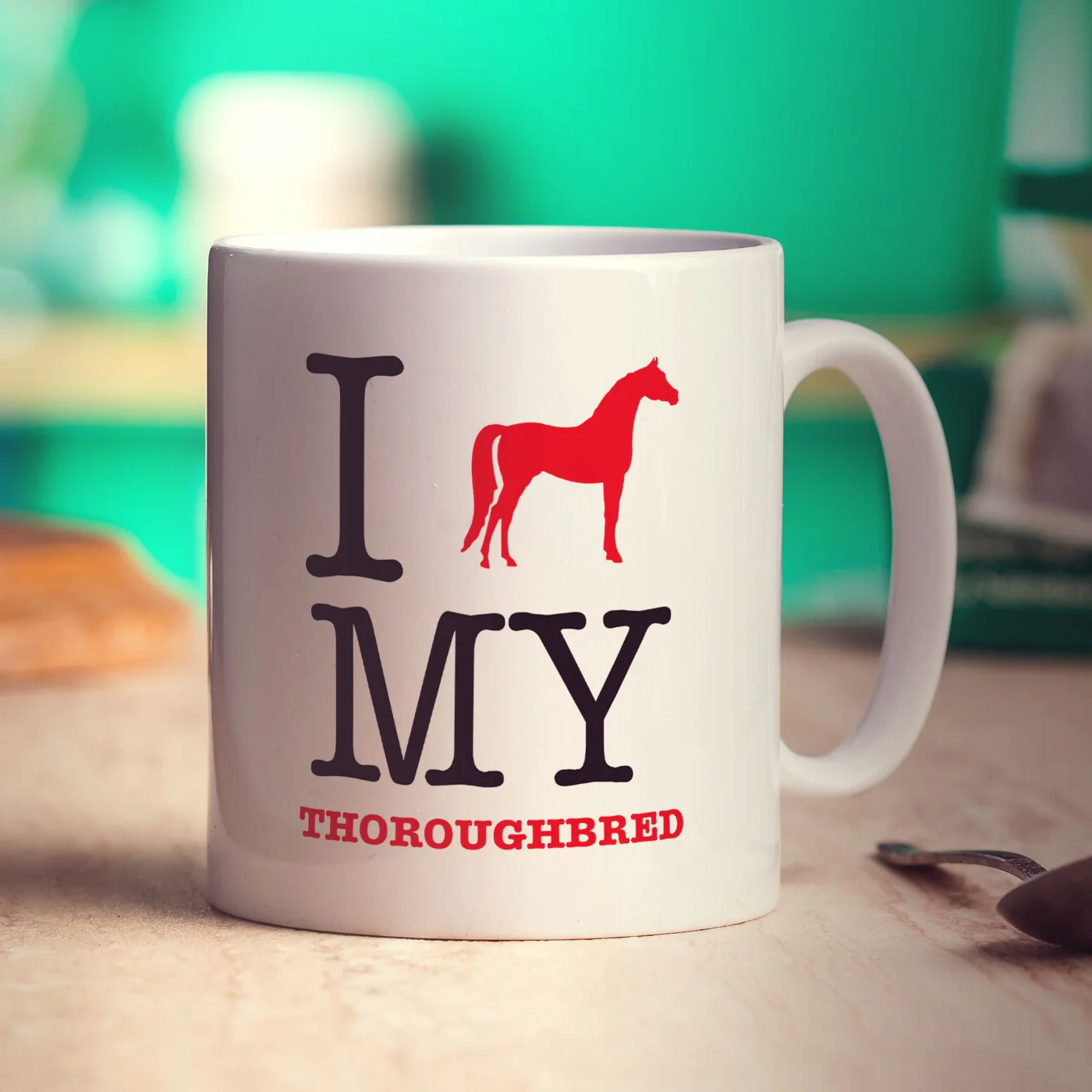I Heart My Thoroughbred Mug - Image 4